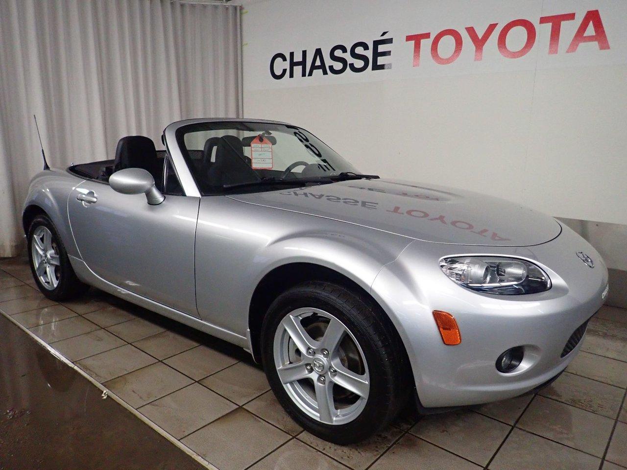 <a href=https://www.autoaubaine.com/Mazda-MX-5-c7005659.html>https://www.autoaubaine.com/Mazda-MX-5-c7005659.html</a>

Mazda MX-5 Jamais sorti l\hiver  2006Régulateur de vitesse, Essuie-glaces intermittents, Anti-démarreur, Coussin gonflable conducteur, Lecteur CD, Air climatisé, Volant ajustable, Tapis protecteurs, Volant gainé de cuir, Rétroviseur électrique, Direction assistée, Freins à disque, Phares antibrouillards, Sièges baquets, Aluminium