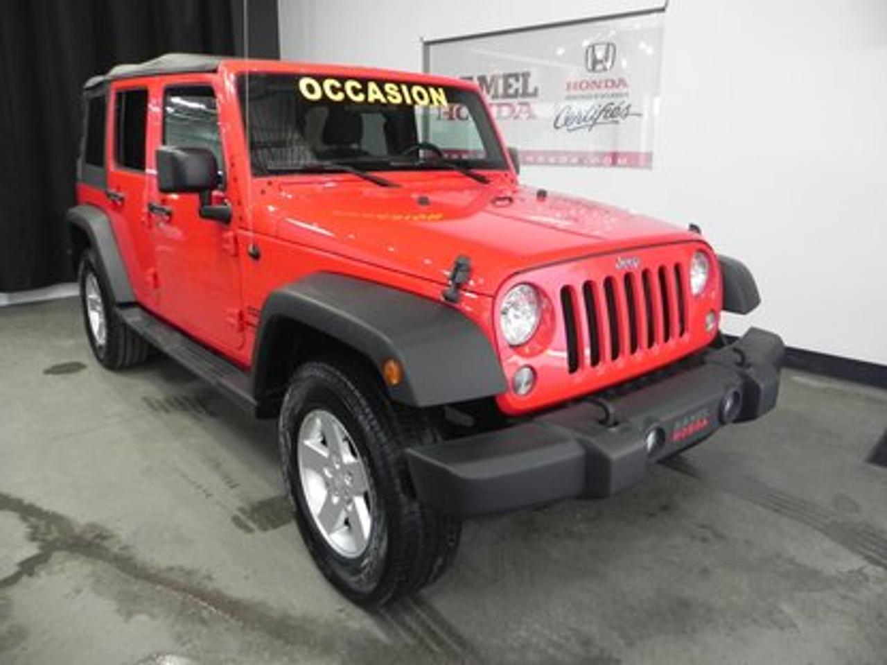 <a href=https://www.autoaubaine.com/Jeep-Wrangler-c7014755.html>https://www.autoaubaine.com/Jeep-Wrangler-c7014755.html</a>

Jeep Wrangler SPORT WOW MOD?LE RARE ! 2015Régulateur de vitesse, Essuie-glaces intermittents, Anti-démarreur, Freins ABS, Contrôle de stabilité, Coussin gonflable conducteur, Lecteur CD, Lecteur MP3, Air climatisé, Sièges arrières rabattables, Volant ajustable, Tapis protecteurs, Attelage remorque, Radio AM/FM, Direction assistée, Banquette arrière divisé, Système de protection au capotage, Freins à disque, Jantes en alliage, Antipatinage, Phares antibrouillards, Verrous de sécurité pour enfants, Système de surveillance de la pression des pneus, Roue de secours - Temporaire, Aluminium