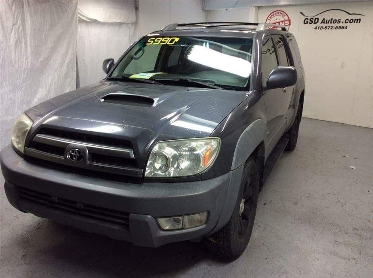 <a href=https://www.autogsd.com/occasion/Toyota-4Runner-2003.html>https://www.autogsd.com/occasion/Toyota-4Runner-2003.html</a>

Voiture inspectée, On se démarque par nos prix super compétitifs. Faites affaire avec la même équipe pour vous servir depuis plus de 20 ans