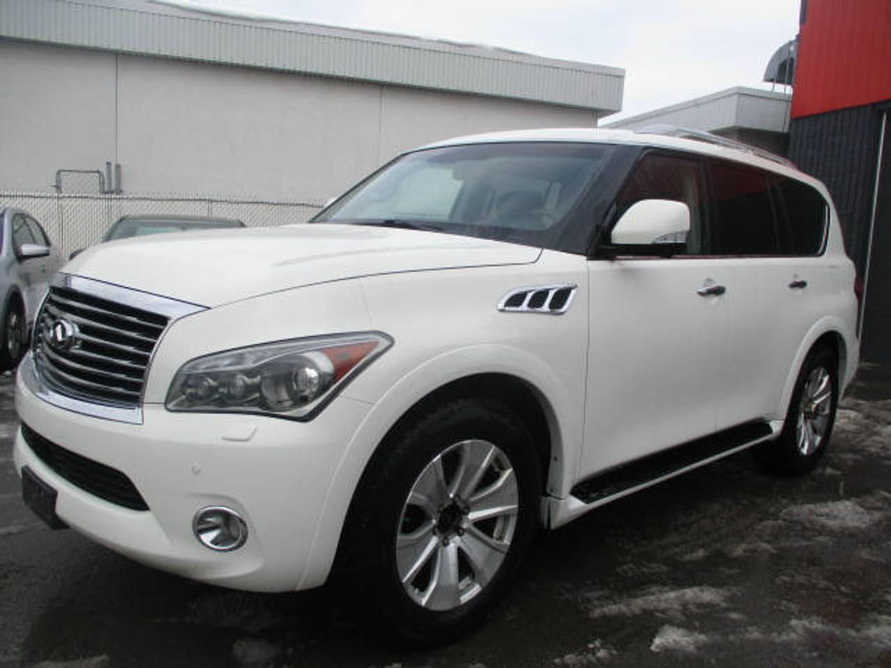 <a href=https://www.autoaubaine.com/Infiniti-Qx56-c7000012.html>https://www.autoaubaine.com/Infiniti-Qx56-c7000012.html</a>

** 8 MAGS ET PNEUS - MAGS 22 POUCES INCLUS **
2011 Infiniti QX56, 8 Cyl 5.6 L, Automatique, 176 000 KM, 
Groupe Électrique, Climatiseur, Régulateur de Vitesse, Toit Ouvrant,
Volant Chauffant, Marche Pied, Sièges Chauffants, Sièges Ventillés,
Sensor de Recul, 3 Caméras, Caméra de Recul, Sièges Électriques,
2 DVD, GPS, NAVIGATION, TRÈS PROPRE, 8 PNEUS ET MAGS
Bluetooth, USB, Mirroirs, BEAUCOUP PLUS!
MEMBRE AMVOQ.
OUVERT DU LUNDI AU SAMEDI.
GARANTIE PROLONGÉ DISPONIBLE.
FINANCEMENT DISPONIBLE
1re, 2e, 3e CHANCE AU CRÉDIT.
VISA/MASTERCARD/AMEX/INTÉRAC ACCEPTÉ.
Aucun véhicule provenant de lencan.
5280 Des Laurentides,Laval,H7K2J8.
450 963-8888.
www.autosbb.com