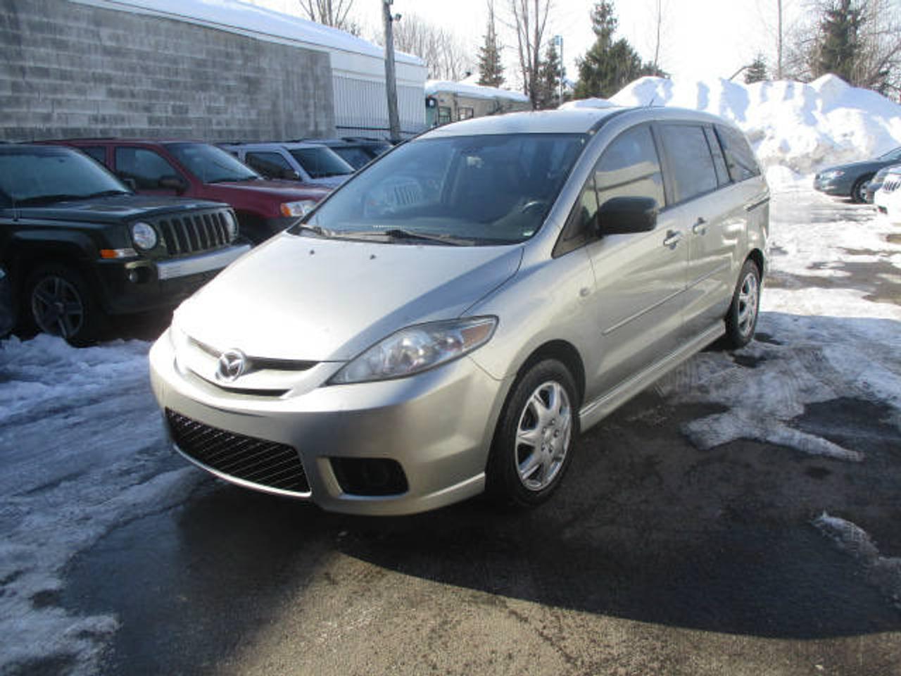 <a href=https://www.autoaubaine.com/Mazda-5-c7015127.html>https://www.autoaubaine.com/Mazda-5-c7015127.html</a>

2006 Mazda5 GS,4 Cyl,2.3 Litres,Automatique,221 000 KM.
Air Climatise,Groupe Electrique,Radio CD.
MEMBRE AMVOQ.
OUVERT DU LUNDI AU SAMEDI.
GARANTIE PROLONGÉ DISPONIBLE.
VISA/MASTERCARD/AMEX/INTÉRAC ACCEPTÉ.
Aucun véhicule provenant de lencan.
5280 Des Laurentides,Laval,H7K2J8.
450 963-8888.
www.autosbb.com