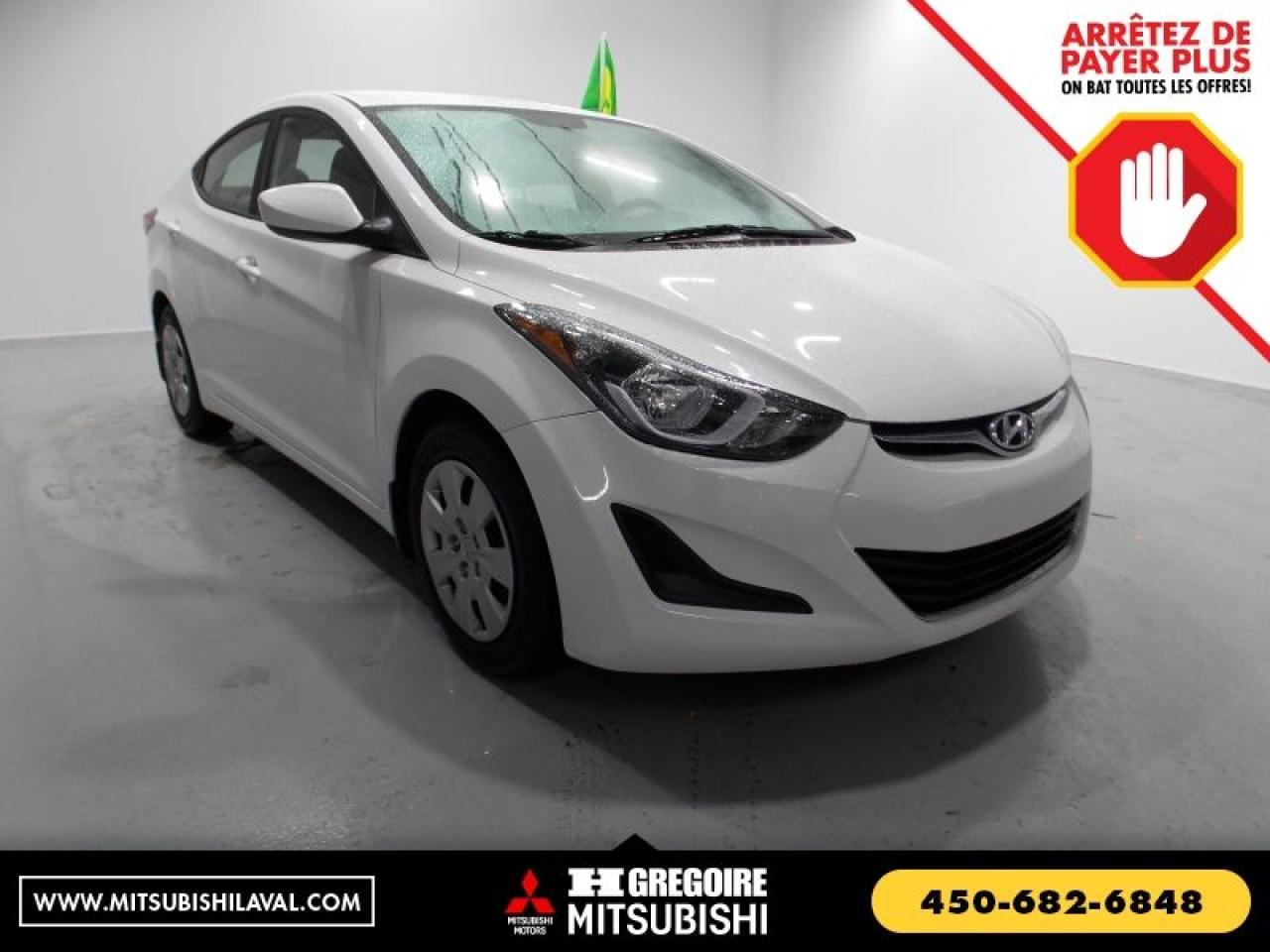 Used 2016 Hyundai Elantra A/C for sale in St-Léonard, QC