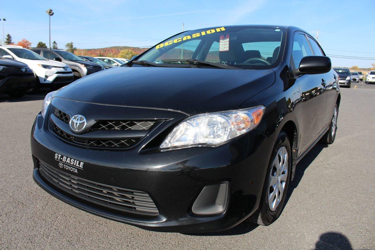 <a href=https://www.autoaubaine.com/Toyota-Corolla-c6941417.html>https://www.autoaubaine.com/Toyota-Corolla-c6941417.html</a>

Toyota Corolla Ce Climatiseur Groupe Electrique Bluetooth 2013\n\nRégulateur de vitesse, Essuie-glaces intermittents, Anti-démarreur, Freins ABS, Contrôle de stabilité, Coussin gonflable conducteur, Coussins gonflables latéraux, Lecteur CD, Lecteur MP3, Portes électriques, Tachymètre, Vitres électriques, Air climatisé, Commandes audio au volant, Sièges arrières rabattables, Sièges chauffants, Volant ajustable, Tapis protecteurs, Radio AM/FM, Rétroviseur électrique, Direction assistée, Télédéverrouillage, Rétroviseurs chauffants, Banquette arrière divisé, Système dalarme, Coussins gonflables arrière pour la tête, Sièges tissu, Freins à disque, Rétroviseurs électriques, Antipatinage, Verrous de sécurité pour enfants, Sièges baquets, Prise Auxiliaire, Port USB, Climatiseur automatique\n\nTOYOTA COROLLA CE MANUEL 5 VITESSES AMÉLIORÉ 2013 BLUETOOTH, SIÈGES CHAUFFANTS, CONTROLES AUDIO AU VOLANT, GROUPE ÉLECTRIQUE, CLIMATISEUR, RÉGULATEUR DE VITESSE. UN SEUL PROPRIÉTAIRE. FICHE DENTRETIEN COMPLÈTE. INSPECTION AVEC RAPPORT DE CONDITION POUR TOUT NOS VÉHICULES USAGÉS. CARPROOF SUR DEMANDE. GARANTIE PROLONGÉE DISPONIBLE. LA MEILLEUR ALLOCATION POUR VOTRE ÉCHANGE. TOUTES LES MARQUES DISPONIBLES. ÉCONOMISEZ PLUS AVEC ST-BASILE TOYOTA, VOTRE CONCESSIONAIRE DE LA RIVE-SUD DE MONTRÉAL. FINANCEMENT FACILE ET CRÉDIT SUR PLACE. 2e CHANCE AU CRÉDIT DISPONIBLE. SITUÉ EN ABORD DE LA ROUTE 116, ENTRE BELOEIL ET ST-BRUNO, VENEZ NOUS VOIR OU VISITEZ LE:  WWW.STBASILETOYOTA.COM