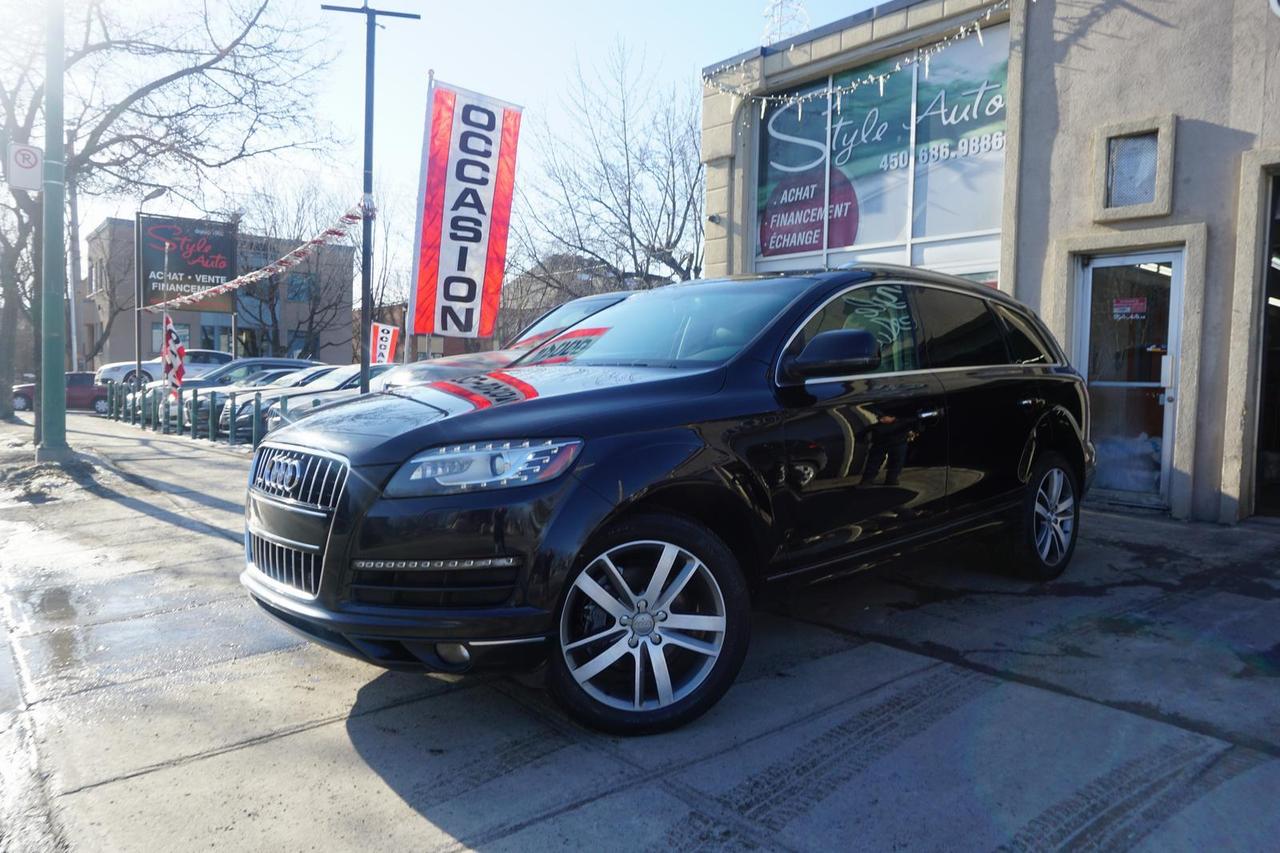 <a href=https://www.styleauto.ca/occasion/Audi-Q7-2010.html>https://www.styleauto.ca/occasion/Audi-Q7-2010.html</a>

2010 AUDI Q7 8cyl 4.2litres 7 PASSAGERS QUATTRO tout équipé INTERIEUR EN CUIR TOIT PANORAMIC systeme de NAVIGATION lecteur TV/DVD technologie BLUETOOTH CAMÉRA de recule commandes AUDIO  au volant sieges CHAUFFANTS groupe électric complet vitres portes mirroirs et régulateur de vitesse climatiseur MAGS 20 POUCES vitres TEINTÉES seulement 161000km certifié CARPROOF  a lappui...STYLE AUTO EST A VOTRE SERVICE depuis 1992 tous nos véhicules viennes avec un rapport dinspection et une garantie FINANCEMENT MAISON et BANCAIRE débute a 4.99% dintérets pour plus dinfos contacter nous 450-686-9886