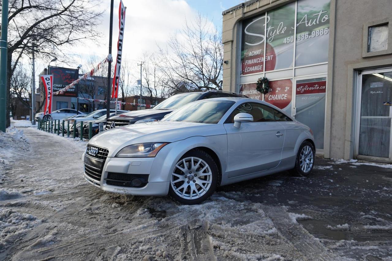 <a href=https://www.styleauto.ca/occasion/Audi-TT-2008.html>https://www.styleauto.ca/occasion/Audi-TT-2008.html</a>

2008 AUDI TT 3.2litres QUATTRO AUTOMATIC tout équipé INTÉRIEUR EN CUIR ROUGE commandes AUDIO au volant SHIFT pallets au volant sieges CHAUFFANTS groupe électric complet vitres portes mirroirs et régulateur de vitesse climatiseur MAGS 17 POUCES seulement 150000KM certifié CARPROOF  a lappui...STYLE AUTO EST A VOTRE SERVICE depuis 1992 tous nos véhicules viennes avec un rapport dinspection et une garantie FINANCEMENT MAISON et BANCAIRE débute a 4.99% dintérets pour plus dinfos contacter nous 450-686-9886