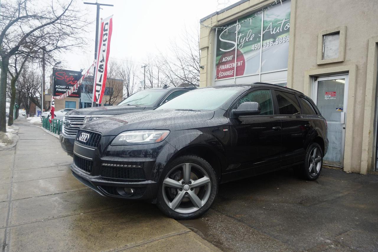 <a href=https://www.styleauto.ca/occasion/Audi-Q7-2014.html>https://www.styleauto.ca/occasion/Audi-Q7-2014.html</a>

2014 AUDI Q7 3.0T QUATTRO PROGRESSIVE 7 passagers tout équipé INTÉRIEUR EN CUIR toit ouvrant PANORAMIC  lecteur TV/DVD CAMÉRA de recule technologie BLUETOOTH commandes AUDIO au volant sieges CHAUFFANTS avant et arrieres START BUTTON groupe électric complet climatiseur bi-zones MAGS 20 POUCES vitres TEINTÉES seulement 94000km certifié CARPROOF a lappui...STYLE AUTO EST A VOTRE SERVICE depuis 1992 tous nos véhicules viennes avec un rapport dinspection et une garantie FINANCEMENT MAISON et BANCAIRE débute a 4.99% dintérets pour plus dinfos contacter nous 450-686-9886