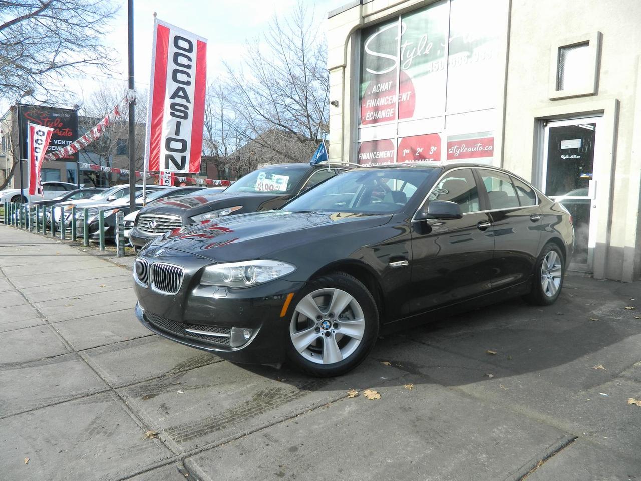 <a href=https://www.styleauto.ca/occasion/BMW-5_Series-2011.html>https://www.styleauto.ca/occasion/BMW-5_Series-2011.html</a>

2011 BMW SÉRIE 528i 6cyl 3.0litres tout équipé INTERIEUR EN CUIR TOIT OUVRANT technologie BLUETOOTH commandes AUDIO au volant SONAR de recule sieges CHAUFFANTS groupe électric complet vitres portes mirroirs et régulateur de vitesse climatiseur MAGS 17 POUCES seulement 96000km certifié CARPROOF a lappui...STYLE AUTO EST A VOTRE SERVICE depuis 1992 tous nos véhicules viennes avec un rapport dinspection et une garantie FINANCEMENT MAISON et BANCAIRE débute a 4.99% dintérets pour plus dinfos contacter nous 450-686-9886