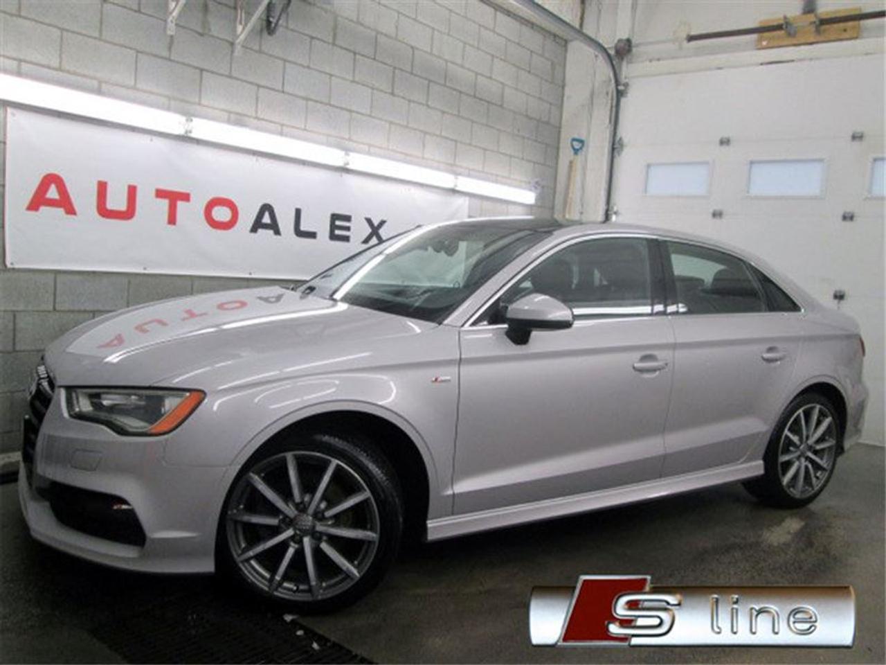 <a href=https://www.autoaubaine.com/Audi-A3-c6997328.html>https://www.autoaubaine.com/Audi-A3-c6997328.html</a>

**RABAIS DE FINANCEMENT -$1000**    2.0T QUATTRO S-LINE     NAVIGATION    TOIT OUVRANT PANORAMIQUE     SIÈGES CUIR    SIÈGES CHAUFFANTS     VOLANT SPÉCIALE S-LINE    MAGS 18 POUCES    BLUETOOTH    RÉGULATEUR DE VITESSE     AUDI MULTIMEDIA INTERFACE    AUTOMATIQUE     A/C     AUDIO SUR VOLANT    VITRES PORTES ET MIROIRS ÉLECTRIQUE     74,000KM    BALANCE DE GARANTIE AUDI  VÉHICULE DIRECTEMENT DE AUDI CANADA  FINANCEMENT MAISON MAINTENANT DISPONIBLE    Taux de financement 4.9% disponible.*    POURQUOI AUTOALEX.CA?    Pas de vente sous pression.  Nous garantissons les plus bas prix au Canada.  Nous sommes en affaire depuis 1996.  Plus de 98.6% de clients satisfaits.  Nous avons 2 terrains pour mieux vous servir.  Nous avons plus de 200 véhicules en inventaire.  Nous acceptons tous les échanges.  Nous sommes ouverts 7 jours.  Plusieurs options de garanties prolongées.  Aucun cas de crédit refusé.  PAS de vga ou reconstruit.  Nous offrons historique du véhicules gratuitement sur place.  Nous encourageons votre propre inspection avant lachat.    *certaines conditions peuvent sappliquer  ************************************************************     **FINANCING REBATE -$1000**    2.0T QUATTRO S-LINE     NAVIGATION    SPECIAL S-LINE STEERING WHEEL    PANORAMIC SUNROOF    LEATHER HEATED SEATS     18 INCH ALLOY WHEELS    BLUETOOTH    CRUISE CONTROL     AUDI MULTIMEDIA INTERFACE    AUTOMATIC    A/C     STEERING MOUNTED AUDIO CONTROLS    POWER WINDOWS DOOR LOCKS AND MIRRORS     74,000KM    WARRANTY BY AUDI  VEHICLE DIRECTLY FROM AUDI CANADA  HOUSE FINANCING NOW AVAILABLE    4.9% financing available*    WHY AUTOALEX.CA?    We guarantee the lowest prices in Canada.   In business since 1996.  More than 98.6% of satisfied customers.  2 lots to serve you better.  More than 200 vehicles in inventory.  We accept all trades.  Open 7 days.  Many extended warranties options.  100% credit approval.  No rebuilt vehicles.  We offer free car history reports.  We encourage pre-sale inspections.  No under pressure sales.    *certain conditions may apply