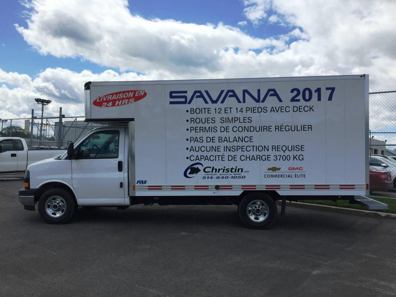 Used 2017 GMC C3500 GMC Savana 3500 2017 avec fourgon alumin for sale in Montréal, QC