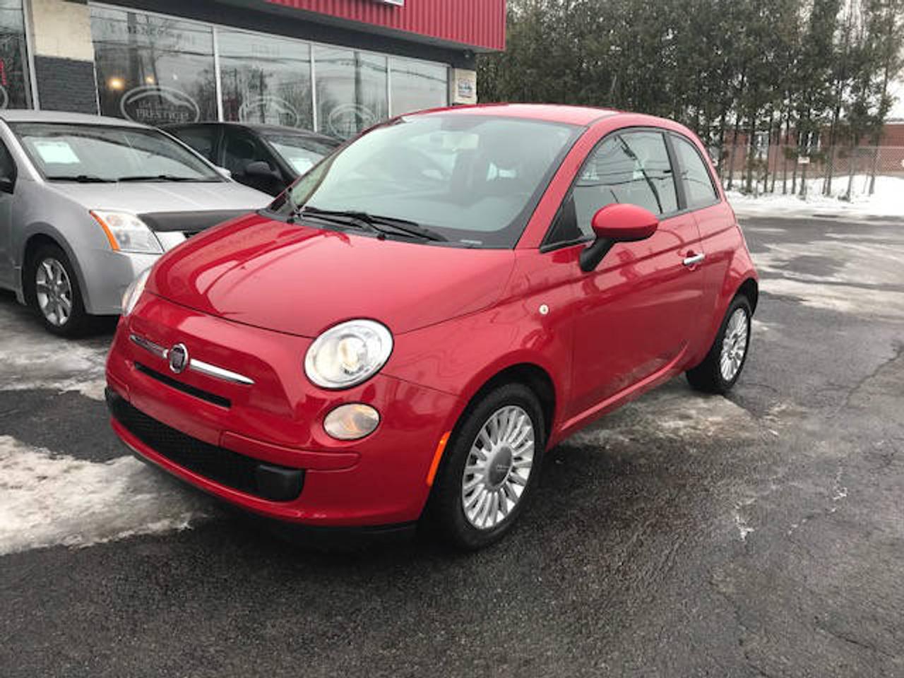 <a href=https://www.clubautoprestige.com/occasion/Fiat-500-2013.html>https://www.clubautoprestige.com/occasion/Fiat-500-2013.html</a>

LE MEILLEUR PRIX GARANTIE! PRÊT À BATTRE LE PRIX DE LA COMPÉTITION! LIQUIDATION JUSQUA $6500 EN RABAIS OU REMISES *** INSPECTION INCLUSE *** BALANCE DE GARANTIE MANUFACTURIER OU 1an/15,000km MOTOPROPULSEUR GRATUITE*** 

1e, 2e, 3e, 4e & 5e  CHANCES AU CRÉDIT 100% APPROUVÉ! AYEZ LA LIBERTÉ DESPRIT & REBATIR VOTRE CRÉDIT AVEC UN PRÊT OUVERT! REMPLISSEZ UNE DEMANDE DE CRÉDIT SECURISÉ ENLIGNE! https://www.clubautoprestige.com/demande-de-financement.html *Pour 21.17$ +  taxes par semaine, ce véhicule est finançable sur une terme de 60 mois et calculé à un taux dintérêt annuel de 4.99% avec un versement de 0$ de comptant, les frais de crédit totalisent 632.20$, lobligation totale serait de 5504.20$, taxes en sus *Certaines conditions sappliquent. Sujet à lapprobation de crédit. Détails en magasin. 

*Les taux dintérêt, les termes, les calculs, les frais de crédit, et lobligation totale peuvent varier selon votre dossier de crédit. Obtenez un financement personnalisée chez Club Auto Prestige SANS FRAIS CACHÉES, NI FRAIS DOUVERTURE DE DOSSIER, 100% transparents le tout en vous aidant à rebâtir votre crédit et ce GRATUITEMENT! 

PLUS DE 200 VÉHICULES EN INVENTAIRE, TOUS LES MARQUES & BUDGETS, EN STOCK OU EN COMMANDE SPÉCIAL à seulement 10min de Blainville, Lachenaie, Mascouche, Terrebonne, Laval, 20min de Montréal, Longueil, Repentigny, St-Jérome, St-Sauveur et les Laurentians!  Ça vaut le détour! 

OUVERT 7 JOURS!  AVEC PLUS DE 200 VÉHICULES & DES PRIX IMBATTABLES, LE CHOIX EST SIMPLE WWW.CLUBAUTOPRESTIGE.COM 801 Arthur-Sauvé, St-Eustache (QC) J7R 4K3 (450) 472-1112