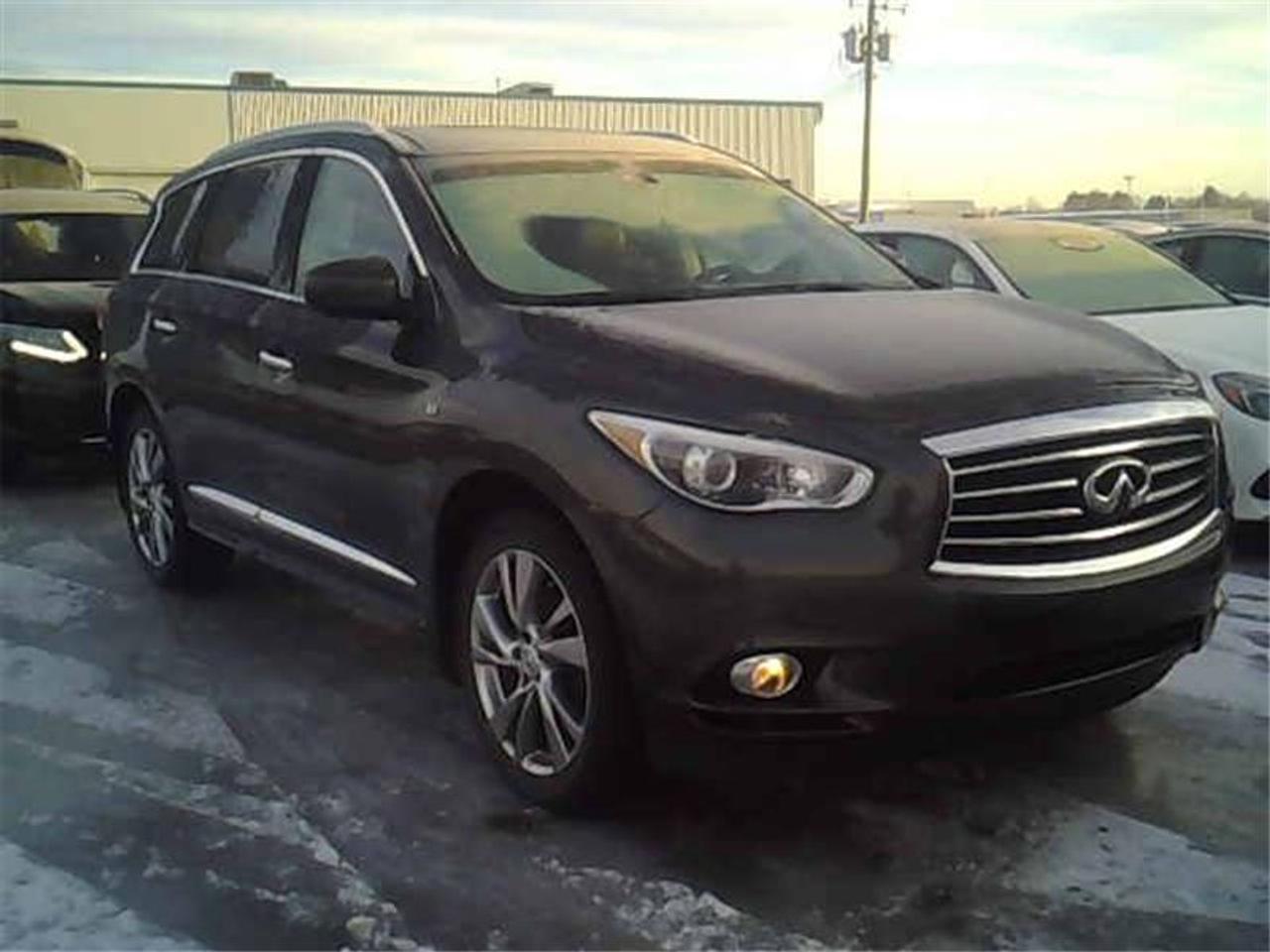 <a href=https://www.autoaubaine.com/Infiniti-Qx60-c7027287.html>https://www.autoaubaine.com/Infiniti-Qx60-c7027287.html</a>

8 PNEUS INCLUS AVEC FINANCEMENT*    7 PASSAGER    DVD AVEC 2 ÉCRAN DANS SIÈGES     NAVIGATION     TRACTION INTÉGRALE     TOIT PANORAMIQUE    CUIR     SIÈGES CHAUFFANTS ET EN MÉMOIRE DE FORME     XENON A/C     VOLANT CHAUFFANT    BLUETOOTH     MAGS 20 POUCES     RÉGULATEUR DE VITESSE    AUDIO SUR VOLANT     133,000KM    ET BEAUCOUP PLUS.....    VÉHICULE DIRECTEMENT DE INFINITI CANADA  FINANCEMENT MAISON MAINTENANT DISPONIBLE    Taux de financement 4.9% disponible*    POURQUOI AUTOALEX.CA?    Pas de vente sous pression.  Nous garantissons les plus bas prix au Canada.  Nous sommes en affaire depuis 1996.  Plus de 98.6% de clients satisfaits.  Nous avons 2 terrains pour mieux vous servir.  Nous avons plus de 200 véhicules en inventaire.  Nous acceptons tous les échanges.  Nous sommes ouverts 7 jours.  Plusieurs options de garanties prolongées.  Aucun cas de crédit refusé.  Pas de véhicule enregistré VGA ou reconstruit.  Nous offrons historique du véhicules gratuitement sur place.  Nous encourageons votre propre inspection avant lachat.    *certaines conditions peuvent sappliquer   ************************************************************     8 TIRES INCLUDED WITH FINANCING*    7 PASSENGER    NAVIGATION     BACKUP CAMERA     AWD     DVD WITH 2 SCREENS IN FRONT SEAT HEADREST     SUNROOF     LEATHER HEATED AND MEMORY FRONT SEATS     HEATED STEERING WHEEL    XENON     BLUETOOTH     20 INCH ALLOY WHEELS     CRUISE CONTROL     133,000KM    AND MUCH MORE......     VEHICLE DIRECTLY FROM INFINITI CANADA  HOUSE FINANCING NOW AVAILABLE    4.9% financing available*    WHY AUTOALEX.CA?    We guarantee the lowest prices in Canada.   In business since 1996.  More than 98.6% of satisfied customers.  2 lots to serve you better.  More than 200 vehicles in inventory.  We accept all trades.  Open 7 days.  Many extended warranties options.  100% credit approval.  No rebuilt vehicles.  We offer free car history reports.  We encourage pre-sale inspections.  No under pressure sales.    *certain conditions may apply