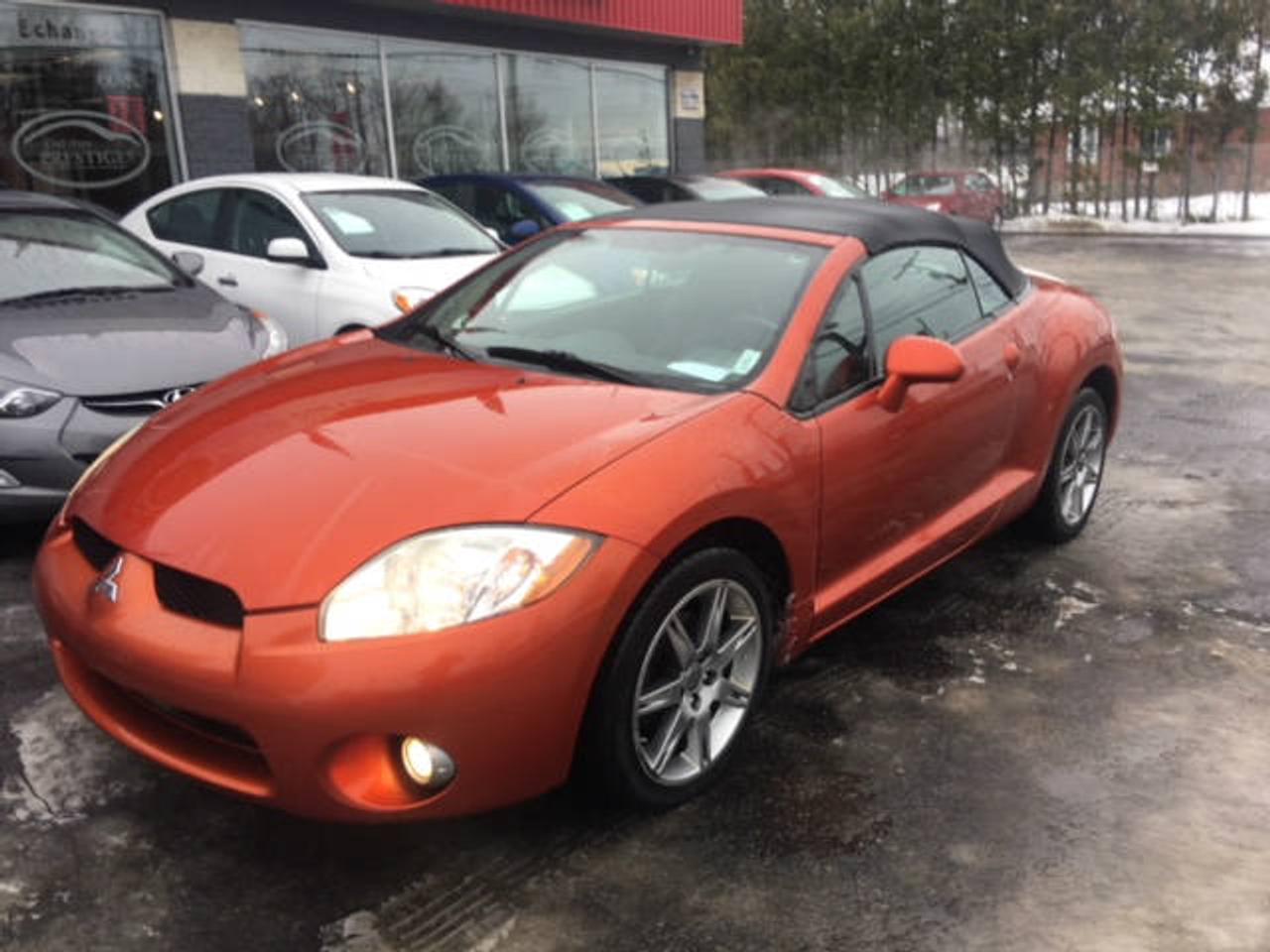 <a href=https://www.clubautoprestige.com/occasion/Mitsubishi-Eclipse_Spyder-2008.html>https://www.clubautoprestige.com/occasion/Mitsubishi-Eclipse_Spyder-2008.html</a>

 LE MEILLEUR PRIX GARANTIE! PRÊT À BATTRE LE PRIX DE LA COMPÉTITION! LIQUIDATION JUSQUA $6500 EN RABAIS OU REMISES *** INSPECTION INCLUSE *** BALANCE DE GARANTIE MANUFACTURIER OU 1an/15,000km MOTOPROPULSEUR GRATUITE*** 

1e, 2e, 3e, 4e & 5e  CHANCES AU CRÉDIT 100% APPROUVÉ! AYEZ LA LIBERTÉ DESPRIT & REBATIR VOTRE CRÉDIT AVEC UN PRÊT OUVERT! REMPLISSEZ UNE DEMANDE DE CRÉDIT SECURISÉ ENLIGNE! https://www.clubautoprestige.com/demande-de-financement.html *Pour 55.11$ +  taxes par semaine, ce véhicule est finançable sur une terme de 36 mois et calculé à un taux dintérêt annuel de 4.99% avec un versement de 0$ de comptant, les frais de crédit totalisent 614.16$, lobligation totale serait de 8597.16$, taxes en sus *Certaines conditions sappliquent. Sujet à lapprobation de crédit. Détails en magasin. 

*Les taux dintérêt, les termes, les calculs, les frais de crédit, et lobligation totale peuvent varier selon votre dossier de crédit. Obtenez un financement personnalisée chez Club Auto Prestige SANS FRAIS CACHÉES, NI FRAIS DOUVERTURE DE DOSSIER, 100% transparents le tout en vous aidant à rebâtir votre crédit et ce GRATUITEMENT! 

PLUS DE 200 VÉHICULES EN INVENTAIRE, TOUS LES MARQUES & BUDGETS, EN STOCK OU EN COMMANDE SPÉCIAL à seulement 10min de Blainville, Lachenaie, Mascouche, Terrebonne, Laval, 20min de Montréal, Longueil, Repentigny, St-Jérome, St-Sauveur et les Laurentians!  Ça vaut le détour! 

OUVERT 7 JOURS!  AVEC PLUS DE 200 VÉHICULES & DES PRIX IMBATTABLES, LE CHOIX EST SIMPLE WWW.CLUBAUTOPRESTIGE.COM 801 Arthur-Sauvé, St-Eustache (QC) J7R 4K3 (450) 472-1112