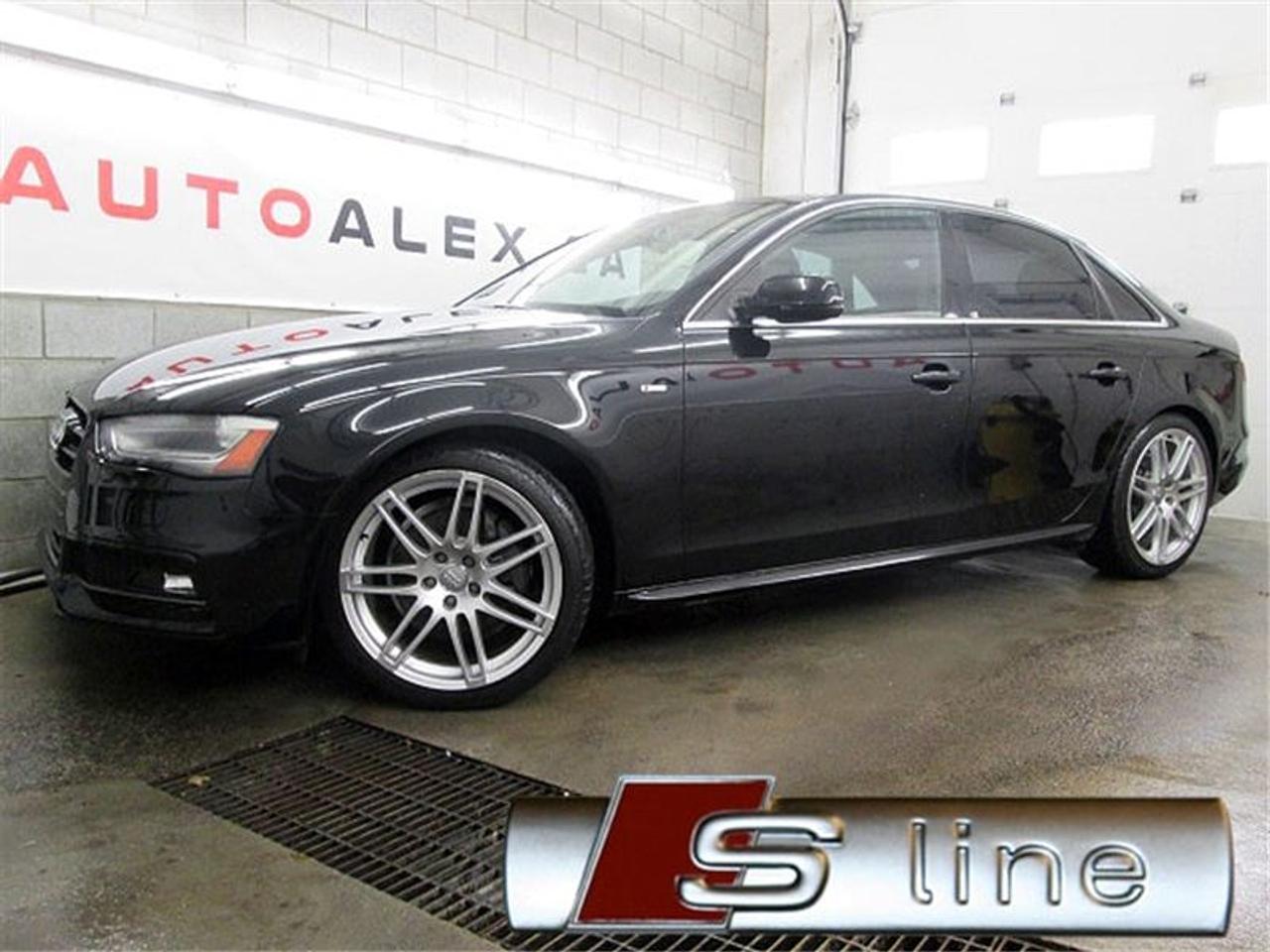 <a href=https://www.autoaubaine.com/Audi-A4-c6975357.html>https://www.autoaubaine.com/Audi-A4-c6975357.html</a>

A4 S-LINE QUATTRO MAGS 19    NAVIGATION    VOLANT SPÉCIALE S-LINE    CUIR    MAGS 19 POUCES    TOIT OUVRANT    AUDI MMI    SIÈGES CHAUFFANTS ET EN MÉMOIRE DE FORME    BLUETOOTH    AUTOMATIQUE    A/C     VITRES PORTES ET MIROIRS ÉLECTRIQUE     RÉGULATEUR DE VITESSE     AUDIO SUR VOLANT    65,000KM    BALANCE DE GARANTIE AUDI  VÉHICULE DIRECTEMENT DE AUDI CANADA  FINANCEMENT MAISON MAINTENANT DISPONIBLE    financement 4.9% disponible*     POURQUOI AUTOALEX.CA?    Pas de vente sous pression.  Nous garantissons les plus bas prix au Canada.  Nous sommes en affaire depuis 1996.  Plus de 98.6% de clients satisfaits.  Nous avons 2 terrains pour mieux vous servir.  Nous avons plus de 200 véhicules en inventaire.  Nous acceptons tous les échanges.  Nous sommes ouverts 7 jours.  Plusieurs options de garanties prolongées.  Aucun cas de crédit refusé.  PAS de vga ou reconstruit.  Nous offrons historique du véhicules gratuitement sur place.  Nous encourageons votre propre inspection avant lachat.    *certaines conditions peuvent sappliquer  ************************************************************    A4 S-LINE QUATTRO     NAVIGATION    SPECIAL S-LINE STEERING WHEEL    LEATHER HEATED MEMORY SEATS     19 INCH ALLOY WHEELS    POWER SUNROOF    AUDI MMI    BLUETOOTH    AUTOMATIC    A/C     POWER WINDOWS DOOR LOCKS AND MIRRORS     CRUISE CONTROL     STEERING MOUNTED AUDIO CONTROLS    65,000KM    WARRANTY BY AUDI  VEHICLE DIRECTLY FROM AUDI CANADA  HOUSE FINANCING NOW AVAILABLE    4.9% financing available.*    WHY AUTOALEX.CA?    We guarantee the lowest prices in Canada.   In business since 1996.  More than 98.6% of satisfied customers.  2 lots to serve you better.  More than 200 vehicles in inventory.  We accept all trades.  Open 7 days.  Many extended warranties options.  100% credit approval.  No rebuilt vehicles.  We offer free car history reports.  We encourage pre-sale inspections.  No under pressure sales.    *certain conditions may apply