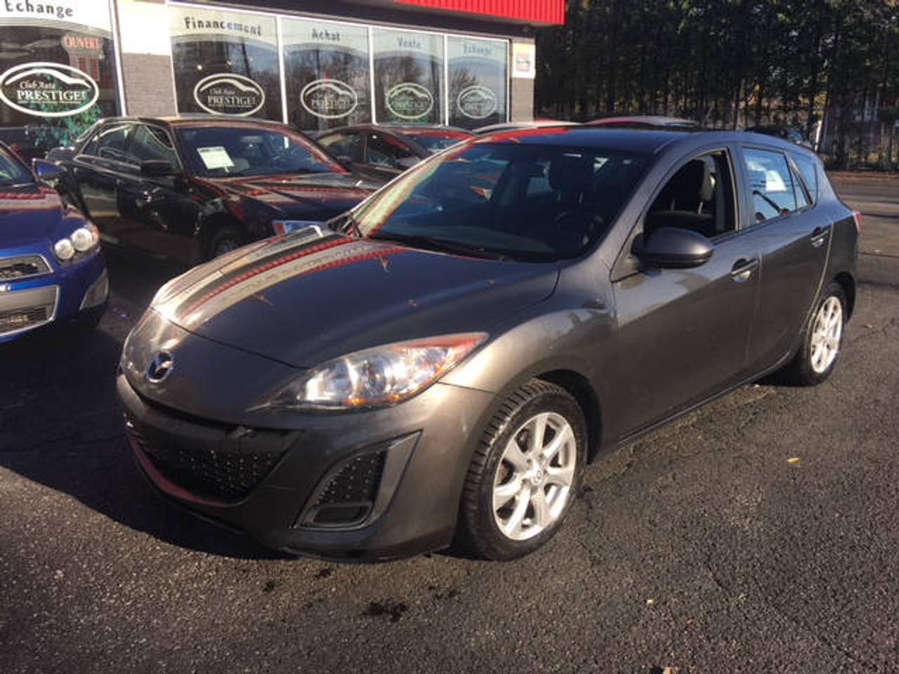 <a href=https://www.clubautoprestige.com/occasion/Mazda-3_Sport-2011.html>https://www.clubautoprestige.com/occasion/Mazda-3_Sport-2011.html</a>

LE MEILLEUR PRIX GARANTIE! PRÊT À BATTRE LE PRIX DE LA COMPÉTITION! LIQUIDATION JUSQUA $6500 EN RABAIS OU REMISES *** INSPECTION INCLUSE *** BALANCE DE GARANTIE MANUFACTURIER OU 1an/15,000km MOTOPROPULSEUR GRATUITE*** 

1e, 2e, 3e, 4e & 5e  CHANCES AU CRÉDIT 100% APPROUVÉ! AYEZ LA LIBERTÉ DESPRIT & REBATIR VOTRE CRÉDIT AVEC UN PRÊT OUVERT! REMPLISSEZ UNE DEMANDE DE CRÉDIT SECURISÉ ENLIGNE! https://www.clubautoprestige.com/demande-de-financement.html *Pour 36.45$  + taxes par semaine, ce véhicule est finançable sur une terme de 48 mois et calculé à un taux dintérêt annuel de 4.99% avec un versement de 0$ de comptant, les frais de crédit totalisent 709.60$, lobligation totale serait de 7581.60$, taxes en sus *Certaines conditions sappliquent. Sujet à lapprobation de crédit. Détails en magasin. 

*Les taux dintérêt, les termes, les calculs, les frais de crédit, et lobligation totale peuvent varier selon votre dossier de crédit. Obtenez un financement personnalisée chez Club Auto Prestige SANS FRAIS CACHÉES, NI FRAIS DOUVERTURE DE DOSSIER, 100% transparents le tout en vous aidant à rebâtir votre crédit et ce GRATUITEMENT! 

PLUS DE 200 VÉHICULES EN INVENTAIRE, TOUS LES MARQUES & BUDGETS, EN STOCK OU EN COMMANDE SPÉCIAL à seulement 10min de Blainville, Lachenaie, Mascouche, Terrebonne, Laval, 20min de Montréal, Longueil, Repentigny, St-Jérome, St-Sauveur et les Laurentians!  Ça vaut le détour! 

OUVERT 7 JOURS!  AVEC PLUS DE 200 VÉHICULES & DES PRIX IMBATTABLES, LE CHOIX EST SIMPLE WWW.CLUBAUTOPRESTIGE.COM 801 Arthur-Sauvé, St-Eustache (QC) J7R 4K3 (450) 472-1112