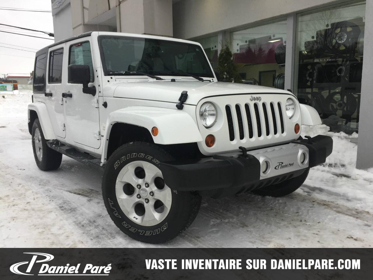 Used 2013 Jeep Wrangler Sahara UNLIMITED JAMAIS ACCIDENTÉ for sale in St-Malachie, QC
