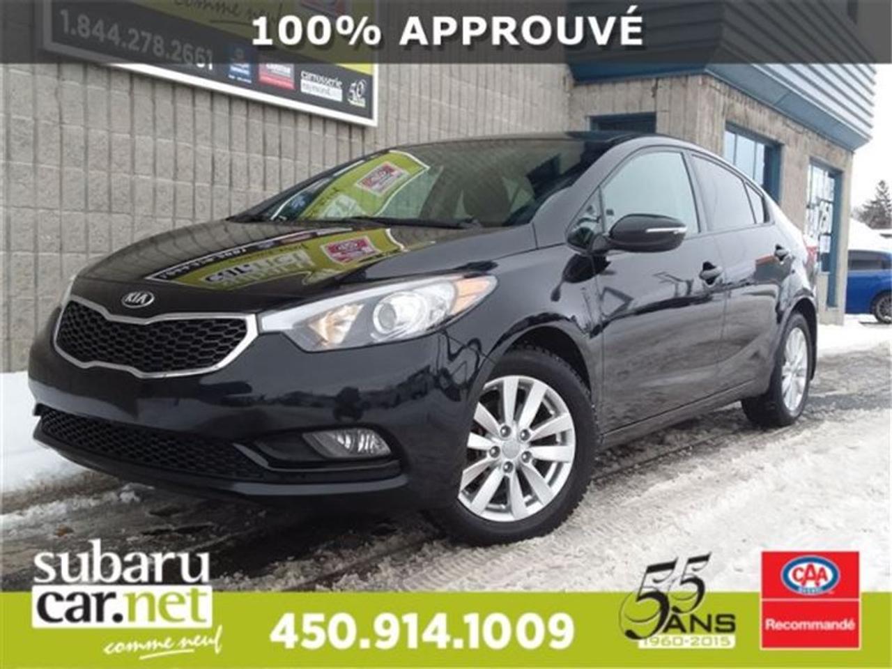 <a href=https://www.autoaubaine.com/Kia-Forte-c6990999.html>https://www.autoaubaine.com/Kia-Forte-c6990999.html</a>

Bluetooth, vitres teintées, vitres électriques, radio XM, régulateur de vitesse, Bluetooth, jamais accident ... À voir !!!*SubaruCAR.net est un concessionnaire et centre de service indépendant. Nous ne sommes PAS un centre de service ou un concessionnaire Subaru autorisé et nous ne sommes dAUCUNE façon affiliés avec le groupe de Société Subaru. Le paiement proposé est pour une durée de 72 mois, au taux de 6,99%, avec un versement comptant initial de $0 ou valeur déchange équivalente nécessaire. Les frais de crédit total sont de 2478,53$, avec une obligation totale de 13495,4$. Les taxes sont incluses (sujet à lapprobation de votre crédit, certaines conditions sappliquent).Nous sommes ouverts: du lundi au jeudi de 8h à 21h; le vendredi et samedi de 9h à 17h. Demandez-nous de lhistorique du rapport Carproof. SubaruCAR.net est un concessionnaire automobile spécialisé dans la vente et lentretien de Subaru doccasion. Tous nos frais dinspection et de reconditionnement des véhicules sont inclus dans notre prix. Aucun frais caché. Nos algorithmes vous permettent davoir le meilleur rapport qualité-prix. Plus de 100 véhicules en inventaire. La plupart de nos véhicules sont certifiés et prêts pour la livraison. Nous livrons partout au pays. Venez voir le véhicule sur notre site internet pour plus de détail: https://subarucar.net. Demandez-nous une évaluation de votre échange nous sommes à la recherche de véhicule pour notre inventaire. Téléphonez pour un financement facile, sans tracas, 1re, 2e et 3e chance au crédit. Aucun cas refusé, financement maison, taux avantageux, livraison rapide. Nous avons plusieurs programmes de garantis pour sajuster à vos besoins. We can serve you in English if you want. Léquipement peut varier, voire en concession. Faites affaire avec une entreprise familiale de deuxième génération qui existe depuis 1960. Un Subaru, ça sachète chez un spécialiste. Nous sommes garage recommandé par CAA Québec depuis 1994. Nous sommes situés à 30 minutes de Montréal sur la rive sud. Contactez-nous au SubaruCAR.net, 300 boul. Richelieu, route 112, Richelieu, Vente@SubaruCAR.net, SMS MMS texto 514.703.7822, Téléphone 1.450.914.1009.