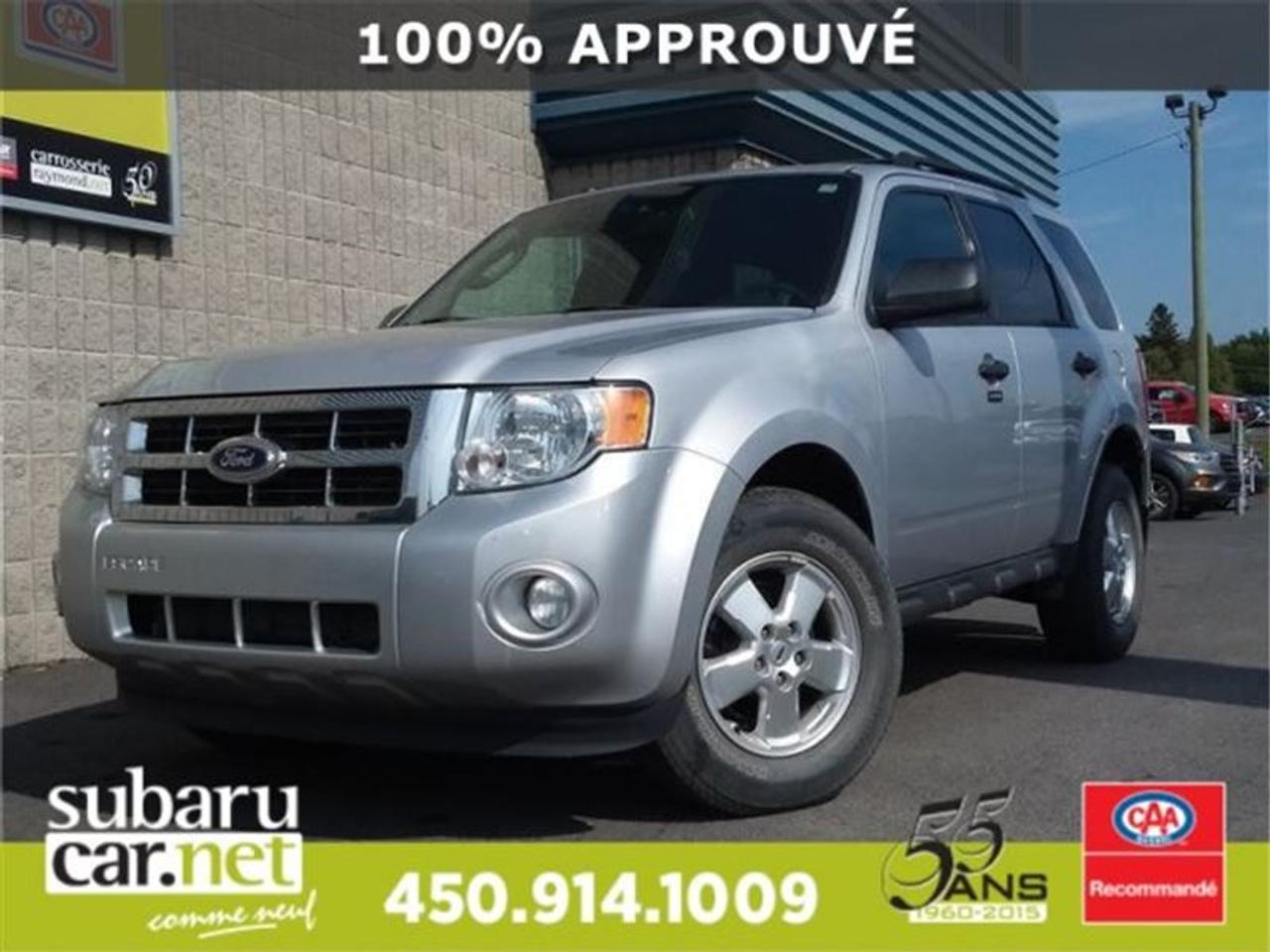 <a href=https://www.autoaubaine.com/Ford-Escape-c7005980.html>https://www.autoaubaine.com/Ford-Escape-c7005980.html</a>

**SUR RENDEZ-VOUS SEULEMENT** REGULATEUR DE VITESSE, SIEGE A REGLAGE ELECTRIQUE, CLIMATISATION, VITRE ELECTRIQUE, NE PAS MANQUER!!*SubaruCAR.net est un concessionnaire et centre de service indépendant. Nous ne sommes PAS un centre de service ou un concessionnaire Subaru autorisé et nous ne sommes dAUCUNE façon affiliés avec le groupe de Société Subaru. Le paiement proposé est pour une durée de 60 mois, au taux de 6,99%, avec un versement comptant initial de $0 ou valeur déchange équivalente nécessaire. Les frais de crédit total sont de 1511,02$, avec une obligation totale de 9653,52$. Les taxes sont incluses (sujet à lapprobation de votre crédit, certaines conditions sappliquent).Nous sommes ouverts: du lundi au jeudi de 8h à 21h; le vendredi et samedi de 9h à 17h. Demandez-nous de lhistorique du rapport Carproof. SubaruCAR.net est un concessionnaire automobile spécialisé dans la vente et lentretien de Subaru doccasion. Tous nos frais dinspection et de reconditionnement des véhicules sont inclus dans notre prix. Aucun frais caché. Nos algorithmes vous permettent davoir le meilleur rapport qualité-prix. Plus de 100 véhicules en inventaire. La plupart de nos véhicules sont certifiés et prêts pour la livraison. Nous livrons partout au pays. Venez voir le véhicule sur notre site internet pour plus de détail: https://subarucar.net. Demandez-nous une évaluation de votre échange nous sommes à la recherche de véhicule pour notre inventaire. Téléphonez pour un financement facile, sans tracas, 1re, 2e et 3e chance au crédit. Aucun cas refusé, financement maison, taux avantageux, livraison rapide. Nous avons plusieurs programmes de garantis pour sajuster à vos besoins. We can serve you in English if you want. Léquipement peut varier, voire en concession. Faites affaire avec une entreprise familiale de deuxième génération qui existe depuis 1960. Un Subaru, ça sachète chez un spécialiste. Nous sommes garage recommandé par CAA Québec depuis 1994. Nous sommes situés à 30 minutes de Montréal sur la rive sud. Contactez-nous au SubaruCAR.net, 300 boul. Richelieu, route 112, Richelieu, Vente@SubaruCAR.net, SMS MMS texto 514.703.7822, Téléphone 1.450.914.1009.