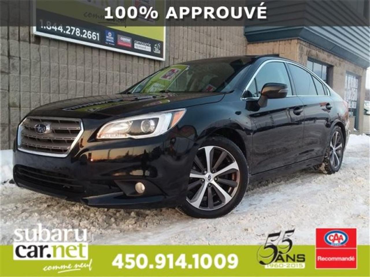 <a href=https://www.autoaubaine.com/Subaru-Legacy-c6959363.html>https://www.autoaubaine.com/Subaru-Legacy-c6959363.html</a>

CAMERA DE RECUL, NAVIGATION, REGULATEUR DE VITESSE, INTERIEUR CUIR, TOIT OUVRANT, SIEGE ELECTRIQUE AVEC MEMOIRE, FREINS ARRIERES NEUF, RADIO SATELLITE, MOTEUR 3.6L, JAMAIS ACCIDENTE ... A VOIR!!!*SubaruCAR.net est un concessionnaire et centre de service indépendant. Nous ne sommes PAS un centre de service ou un concessionnaire Subaru autorisé et nous ne sommes dAUCUNE façon affiliés avec le groupe de Société Subaru. Le paiement proposé est pour une durée de 84 mois, au taux de 6,99%, avec un versement comptant initial de $0 ou valeur déchange équivalente nécessaire. Les frais de crédit total sont de 5817,89$, avec une obligation totale de 27757,39$. Les taxes sont incluses (sujet à lapprobation de votre crédit, certaines conditions sappliquent).Nous sommes ouverts: du lundi au jeudi de 8h à 21h; le vendredi et samedi de 9h à 17h. Demandez-nous de lhistorique du rapport Carproof. SubaruCAR.net est un concessionnaire automobile spécialisé dans la vente et lentretien de Subaru doccasion. Tous nos frais dinspection et de reconditionnement des véhicules sont inclus dans notre prix. Aucun frais caché. Nos algorithmes vous permettent davoir le meilleur rapport qualité-prix. Plus de 100 véhicules en inventaire. La plupart de nos véhicules sont certifiés et prêts pour la livraison. Nous livrons partout au pays. Venez voir le véhicule sur notre site internet pour plus de détail: https://subarucar.net. Demandez-nous une évaluation de votre échange nous sommes à la recherche de véhicule pour notre inventaire. Téléphonez pour un financement facile, sans tracas, 1re, 2e et 3e chance au crédit. Aucun cas refusé, financement maison, taux avantageux, livraison rapide. Nous avons plusieurs programmes de garantis pour sajuster à vos besoins. We can serve you in English if you want. Léquipement peut varier, voire en concession. Faites affaire avec une entreprise familiale de deuxième génération qui existe depuis 1960. Un Subaru, ça sachète chez un spécialiste. Nous sommes garage recommandé par CAA Québec depuis 1994. Nous sommes situés à 30 minutes de Montréal sur la rive sud. Contactez-nous au SubaruCAR.net, 300 boul. Richelieu, route 112, Richelieu, Vente@SubaruCAR.net, SMS MMS texto 514.703.7822, Téléphone 1.450.914.1009.