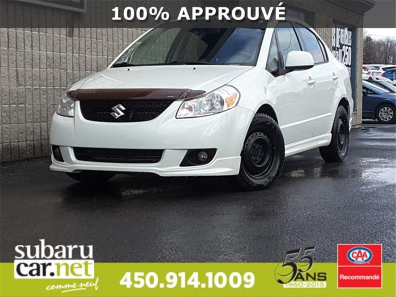 <a href=https://www.autoaubaine.com/Suzuki-Sx4-c7005966.html>https://www.autoaubaine.com/Suzuki-Sx4-c7005966.html</a>

**SUR RENDEZ-VOUS SEULEMENT** OUVERTURE DE PORTES SANS CLE, REGULATEUR DE VITESSE, VITRES ELECTRIQUES, 2 SETS DE PNEUS, HIVER- ETE ... HIVER SUR RIMES, ETE SUR MAGS... A VOIR !!!*SubaruCAR.net est un concessionnaire et centre de service indépendant. Nous ne sommes PAS un centre de service ou un concessionnaire Subaru autorisé et nous ne sommes dAUCUNE façon affiliés avec le groupe de Société Subaru. Le paiement proposé est pour une durée de 36 mois, au taux de 6,99%, avec un versement comptant initial de $0 ou valeur déchange équivalente nécessaire. Les frais de crédit total sont de 637,94$, avec une obligation totale de 6480,94$. Les taxes sont incluses (sujet à lapprobation de votre crédit, certaines conditions sappliquent).Nous sommes ouverts: du lundi au jeudi de 8h à 21h; le vendredi et samedi de 9h à 17h. Demandez-nous de lhistorique du rapport Carproof. SubaruCAR.net est un concessionnaire automobile spécialisé dans la vente et lentretien de Subaru doccasion. Tous nos frais dinspection et de reconditionnement des véhicules sont inclus dans notre prix. Aucun frais caché. Nos algorithmes vous permettent davoir le meilleur rapport qualité-prix. Plus de 100 véhicules en inventaire. La plupart de nos véhicules sont certifiés et prêts pour la livraison. Nous livrons partout au pays. Venez voir le véhicule sur notre site internet pour plus de détail: https://subarucar.net. Demandez-nous une évaluation de votre échange nous sommes à la recherche de véhicule pour notre inventaire. Téléphonez pour un financement facile, sans tracas, 1re, 2e et 3e chance au crédit. Aucun cas refusé, financement maison, taux avantageux, livraison rapide. Nous avons plusieurs programmes de garantis pour sajuster à vos besoins. We can serve you in English if you want. Léquipement peut varier, voire en concession. Faites affaire avec une entreprise familiale de deuxième génération qui existe depuis 1960. Un Subaru, ça sachète chez un spécialiste. Nous sommes garage recommandé par CAA Québec depuis 1994. Nous sommes situés à 30 minutes de Montréal sur la rive sud. Contactez-nous au SubaruCAR.net, 300 boul. Richelieu, route 112, Richelieu, Vente@SubaruCAR.net, SMS MMS texto 514.703.7822, Téléphone 1.450.914.1009.