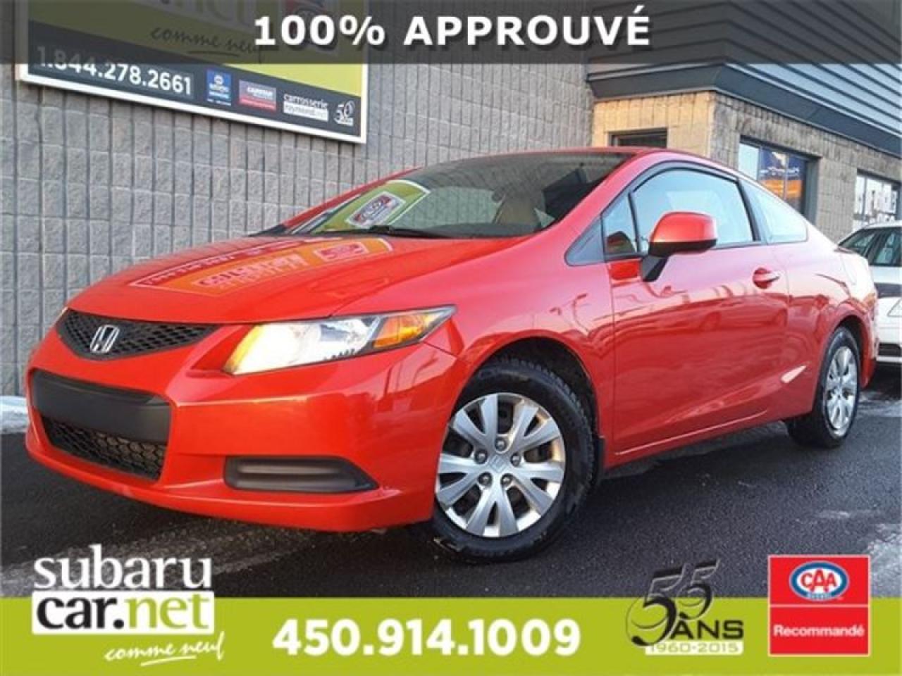Used 2012 Honda Civic LX for sale in Richelieu, QC