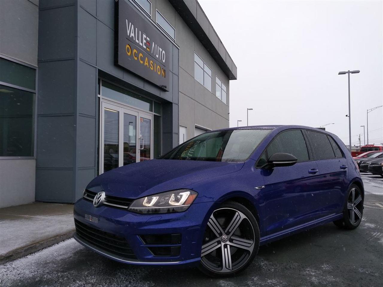 <a href=https://www.valleeauto.com/occasion/Volkswagen-Golf_R-2016.html>https://www.valleeauto.com/occasion/Volkswagen-Golf_R-2016.html</a>

AUCUN FRAIS CACHÉ, AUCUNE SURPRISE, VOUS PAYEZ LE PRIX AFFICHÉ!!!!  VOLKSWAGEN GOLF R 2016,AUTOMATIQUE (DSG) JAMAIS ACCIDENTÉ(RAPPORT CARPROOF À LAPPUI). A/C à réglage deux zones thermostatique, mags 19, sièges chauffants et en cuir, sièges électrique conducteur, cruise control, Bluetooth, vitres et portes électriques, ordinateur de bord, lecteur CD+radio am/fm+sat+tactile, phares au Xenon et LED, phares automatiques, camera de recul, volant ajustable et télescopique multi-fonctions, Vitres teintées, Navigation, Accès sans clé et bien plus!!!  . Le véhicule est éligible à une garantie certifié Pur Volkswagen de 2 ans ou 40,000 km incluant lassistance routière. Achetez en toute tranquillité desprit. Possibilité de livraison partout en province. Financement à taux avantageux sur place!