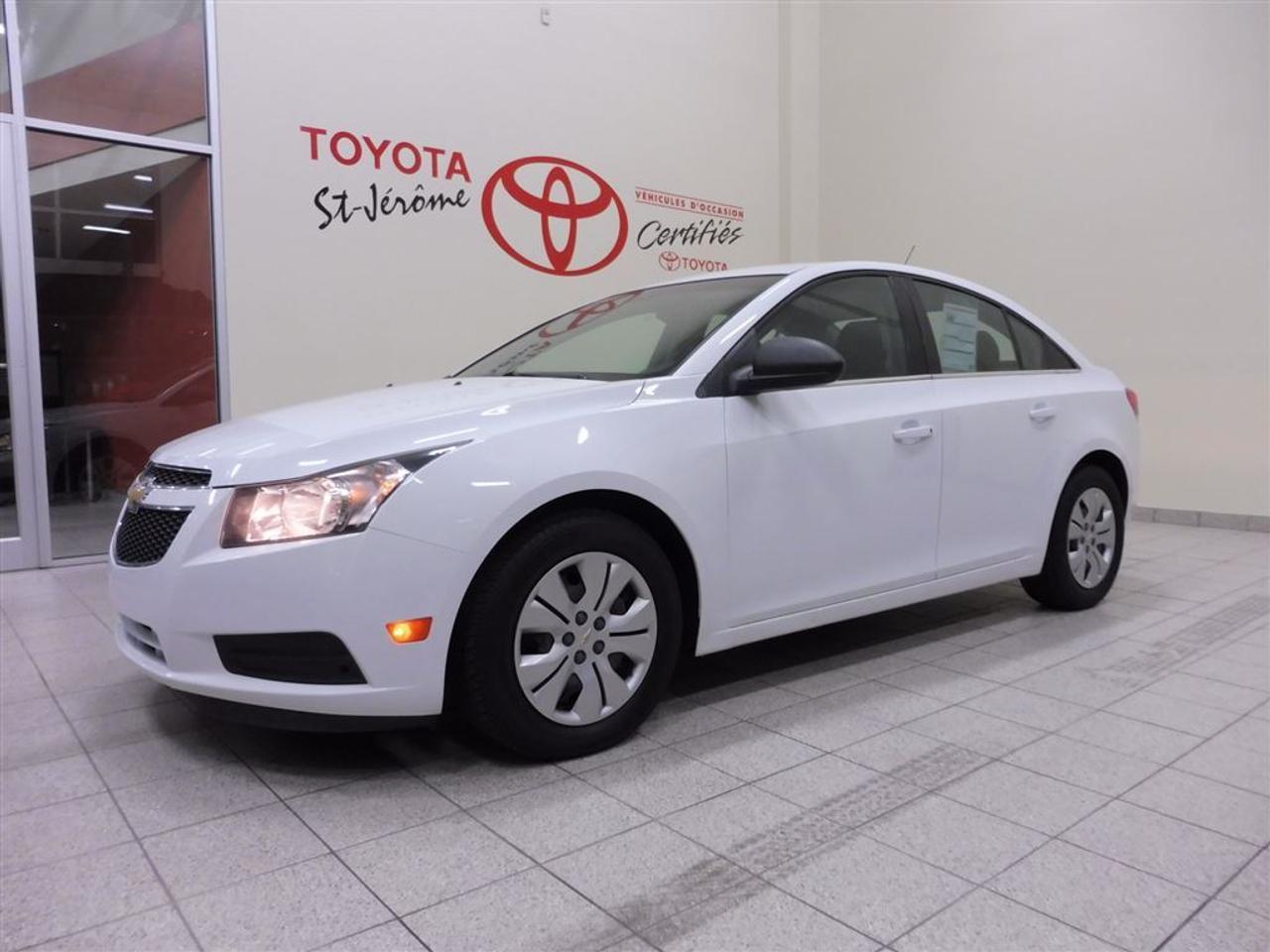 <a href=https://www.toyotastjerome.ca/occasion/Chevrolet-Cruze-2012.html>https://www.toyotastjerome.ca/occasion/Chevrolet-Cruze-2012.html</a>

* LS * BLUETOOTH * VITRES/PHARES ÉLECTRIQUES * JAMAIS ACCIDENTÉ * UN SEUL PROPRIÉTAIRE * EXCELLENTE CONDITION *   ***MEILLEUR PRIX POUR VOTRE VÉHICULE DÉCHANGE ***  *** INSPECTION 127 POINTS EFFECTUÉ PAR NOS TECHNICIENS CERTIFIÉS TOYOTA ***   *** PLUS DE 80 VÉHICULES DOCCASION EN INVENTAIRE, SORTIE 39 DE LAUTOROUTE 15 ***