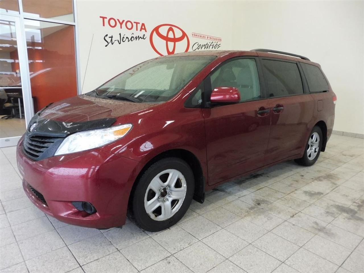 <a href=https://www.toyotastjerome.ca/occasion/Toyota-Sienna-2011.html>https://www.toyotastjerome.ca/occasion/Toyota-Sienna-2011.html</a>

*** DÉMARREUR À DISTANCE *** PNEUS DHIVER SUR RIMES ET PNEUS ÉTÉ SUR MAGS *** 7 PASSAGERS ***  *** FREINS AVANT ET ARRIÈRE ( DISQUES , PADS ) CHANGÉ IL Y A 5 000 KMS *** JAMAIS ACCIDENTÉ ***  ***MEILLEUR PRIX POUR VOTRE VÉHICULE DÉCHANGE ***  *** INSPECTION 127 POINTS EFFECTUÉ PAR NOS TECHNICIENS CERTIFIÉS TOYOTA ***   *** PLUS DE 70 VÉHICULES DOCCASION EN INVENTAIRE, SORTIE 39 DE LAUTOROUTE 15 ***