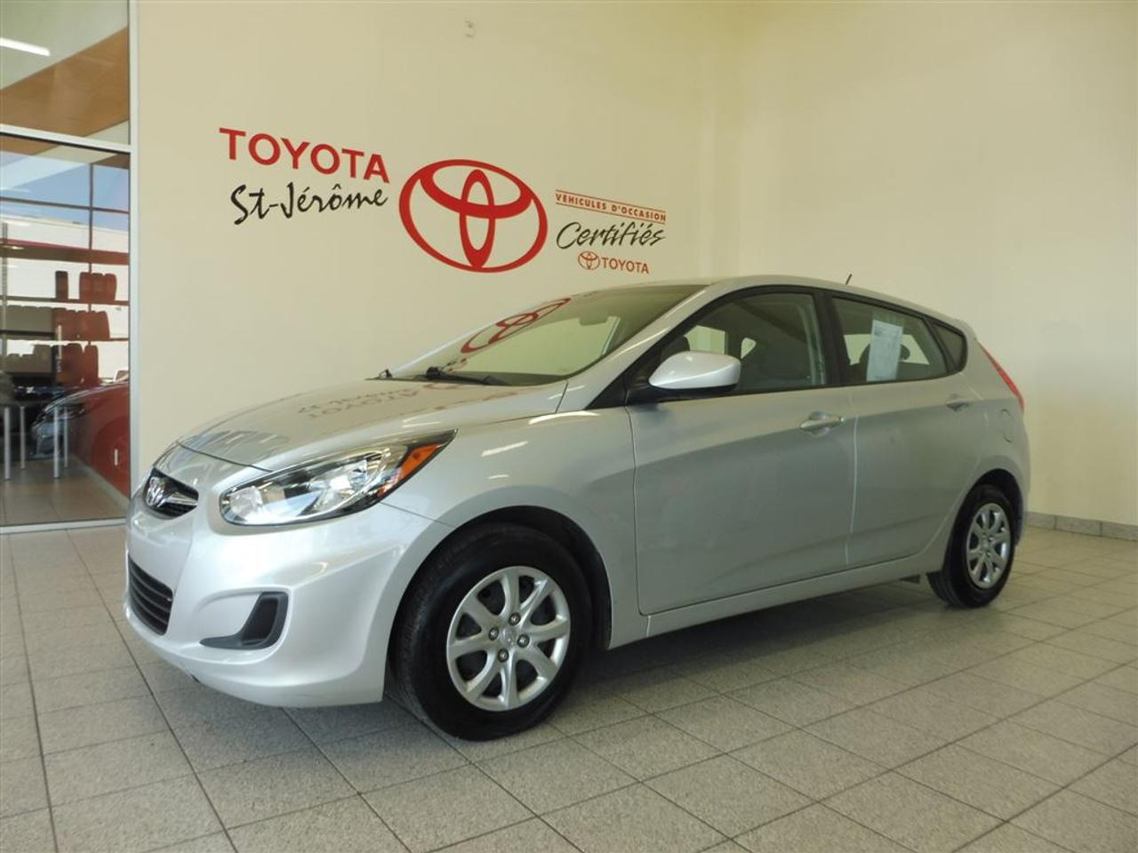 <a href=https://www.toyotastjerome.ca/occasion/Hyundai-Accent-2013.html>https://www.toyotastjerome.ca/occasion/Hyundai-Accent-2013.html</a>

* RADIO CD * ANTIPATINAGE * TRES PROPRE * 67000KMS * JAMAIS ACCIDENTÉ *     ***MEILLEUR PRIX POUR VOTRE VÉHICULE DÉCHANGE ***    *** INSPECTION 127 POINTS EFFECTUÉ PAR NOS TECHNICIENS CERTIFIÉS TOYOTA ***     *** PLUS DE 80 VÉHICULES DOCCASION EN INVENTAIRE, SORTIE 39 DE LAUTOROUTE 15 ***