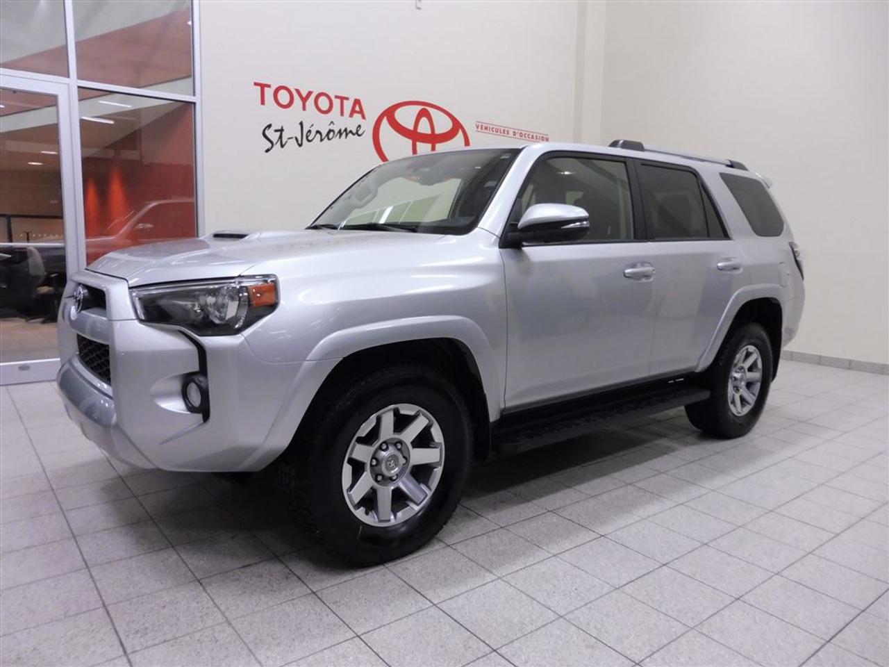 <a href=https://www.toyotastjerome.ca/occasion/Toyota-4Runner-2016.html>https://www.toyotastjerome.ca/occasion/Toyota-4Runner-2016.html</a>

**** CUIR ET SIÈGES CHAUFFANT *** NAVIGATION *** SIÈGES ÉLECTRIQUE *** DÉMARREUR À DISTANCE ***  *** PNEUS HIVER ET PNEUS DÉTÉ *** 4X4 ** TOIT OUVRANT ***  ***MEILLEUR PRIX POUR VOTRE VÉHICULE DÉCHANGE ***  *** INSPECTION 127 POINTS EFFECTUÉ PAR NOS TECHNICIENS CERTIFIÉS TOYOTA ***   *** PLUS DE 80 VÉHICULES DOCCASION EN INVENTAIRE, SORTIE 39 DE LAUTOROUTE 15 ***