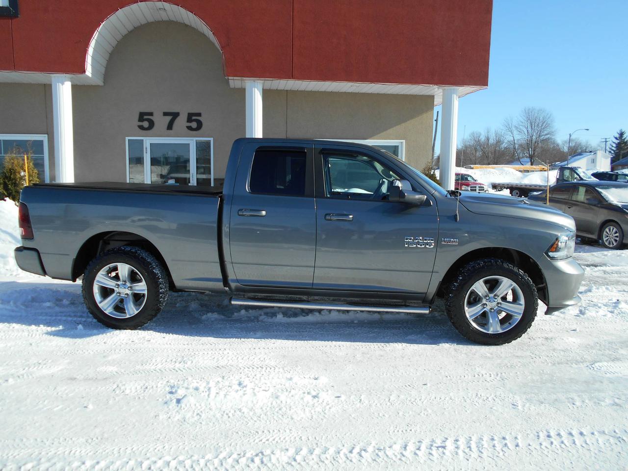 <a href=https://www.dlautos.com/occasion/RAM-1500-2013.html>https://www.dlautos.com/occasion/RAM-1500-2013.html</a>

DODGE RAM 1500 SPORT 2013 QUAD CAB 4X4 COMPLETEMENT ÉQUIPÉ, BOITE DE 6.5 PIEDS, TOILE SUR LA BOITE, DÉMARREURE A DISTANCE, ROUES MAGS 20 AVEC 4 PNEUS TOYO HOMOLOGUÉ POUR LHIVER, CAMION IMPÉCABLE JAMAIS ACCIDENTÉ RAPPORT CAR PROOF INCLUS, BALANCE DE GARANTIE DODGE JUSQUAU 30-SEPTEMBRE-2018 OU 100 000 KM.