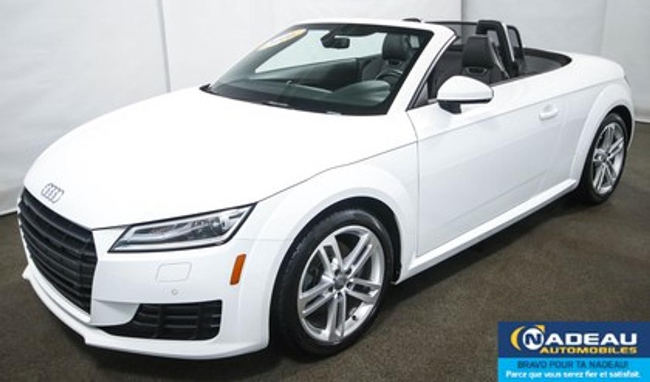 <a href=https://www.autoaubaine.com/Audi-TT-c7007612.html>https://www.autoaubaine.com/Audi-TT-c7007612.html</a>

JAMAIS ACCIDENTÉ, AWD, 2 CLÉS, SIÈGES ÉLECTRIQUES ET CHAUFFANTS, INTÉRIEUR DE CUIR, CAMÉRA DE RECUL, BLUETOOTH, VERROUILLAGE SANS CLÉ, PHARES AUTOMATIQUES, JANTES EN ALUMINIUM DE 18 POUCES, CLIMATISATION, GROUPE ÉLECTRIQUE, MIROIRS CHAUFFANTS. GARANTIE COMPLETE DE AUDI JUSQUAU 26 FEVRIER 2020 OU 80000KM. AUDI TT CONVERTIBLE 2016 À VENDRE À SAINT-JEAN-SUR-RICHELIEU.        NADEAU AUTOMOBILES a une solide réputation et tout le personnel est orienté vers la satisfaction à la clientèle. Financement rapide et facile pour 2ième et 3ième chance au crédit. Notre téléphone pour un représentant 1-855-248-3268 ou notre service web personnalisé et par cellulaire 7 jours/7 438-800-4410. Visitez www.nadeauautomobiles.com