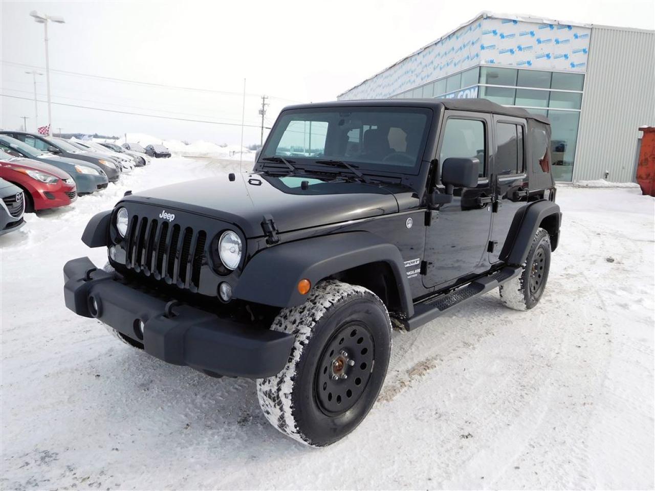 Used 2016 Jeep Wrangler Sport,4x4,a/c,mags,f for sale in Mirabel, QC
