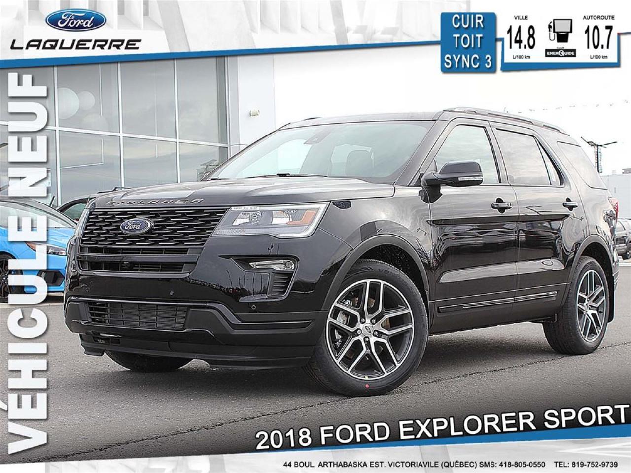 Used 2018 Ford Explorer Sport Cuir Toit Lf for sale in Victoriaville, QC