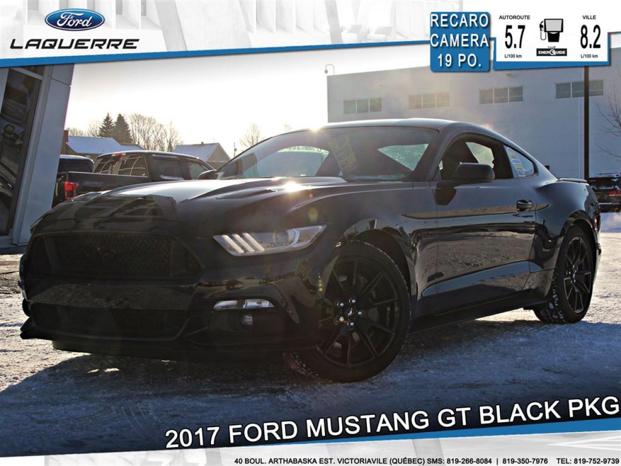 Used 2017 Ford Mustang Gt Black Pkg Recaro for sale in Victoriaville, QC