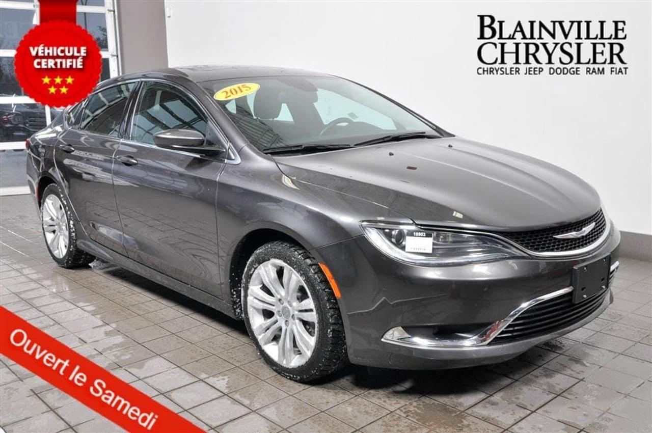 <a href=https://www.blainvillechrysler.com/occasion/Chrysler-200-2015.html>https://www.blainvillechrysler.com/occasion/Chrysler-200-2015.html</a>

MOTEUR 3.6L V6 - TRANSMISSION AUTOMATIQUE 9 VITESSES, SIÈGES CONDUCTEUR RÉGLAGE ELECTRIQUE, CAMERA RECUL, CLIMATISATION BI-ZONE, VOLANT CHAUFFANT, TOIT OUVRANT.      3.6L ENGINE V6 - AUTOMATIC TRANSMISSION 9 SPEED, POWER DRIVER SEAT, BACK UP CAMERA, DUAL CLIMATE CONTROL, HEATED STEERING WHEEL, POWER SUNROOF.          NOUS SOMMES OUVERT DU LUNDI AU VENDREDI DE 9H À 21H ET LE SAMEDI DE 9H30 À 17H. FINANCEMENT FACILE EN 1ÈRE, 2IÈME ET 3IÈME CHANCE AU CRÉDIT. RAPPORT CARPROOF INCLUS. TOUS NOS VÉHICULES SONT INSPECTÉS PAR NOS TECHNICIENS QUALIFIÉS. NOUS ACHETONS VOTRE VÉHICULE DÉCHANGE AU MEILLEUR PRIX. BÉNÉFICIEZ DUNE BALANCE DE GARANTIE OU DUNE PROLONGATION DE GARANTIE À FAIBLE COÛT. ACHETEZ EN TOUTE CONFIANCE AVEC BLAINVILLE CHRYSLER.          WE ARE OPENED FROM MONDAY TO FRIDAY FROM 9 AM TO 9 PM AND ON SATURDAY FROM 10 AM TO 5 PM. EASY FINANCING FOR 1ST, 2ND AND 3RD CHANCE CREDIT. CARPROOF REPORT INCLUDED. ALL OUR VEHICLES ARE INSPECTED BY OUR QUALIFIED TECHNICIANS. WE TAKE BACK YOUR EXCHANGE VEHICLE AT THE BEST PRICE. WARRANTY BALANCE AND EXTENDED WARRANTY AVAILABLE AT LOW COST. BUY WITH CONFIDENCE AT BLAINVILLE CHRYSLER.          Montréal, Laval, Sainte Adèle, Saint Sauveur, Mirabel, Saint Jérôme, Prevost, Sainte-Anne-des-lacs, Piedmont, Blainville, Boisbriand, Saint Eustache, Mascouche, Bois des Fillion, Sainte Thérèse, Lachute. *** LOCATION: 249 Boulevard de la Seigneurie O, Blainville, QC (J7C 4N3). Pour de linformations contactez-nous au (450) 419-5337