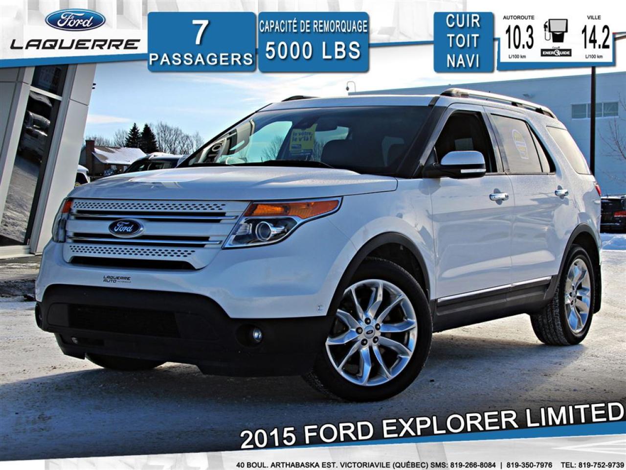 Used 2015 Ford Explorer Ltd Awd 7 Places for sale in Victoriaville, QC