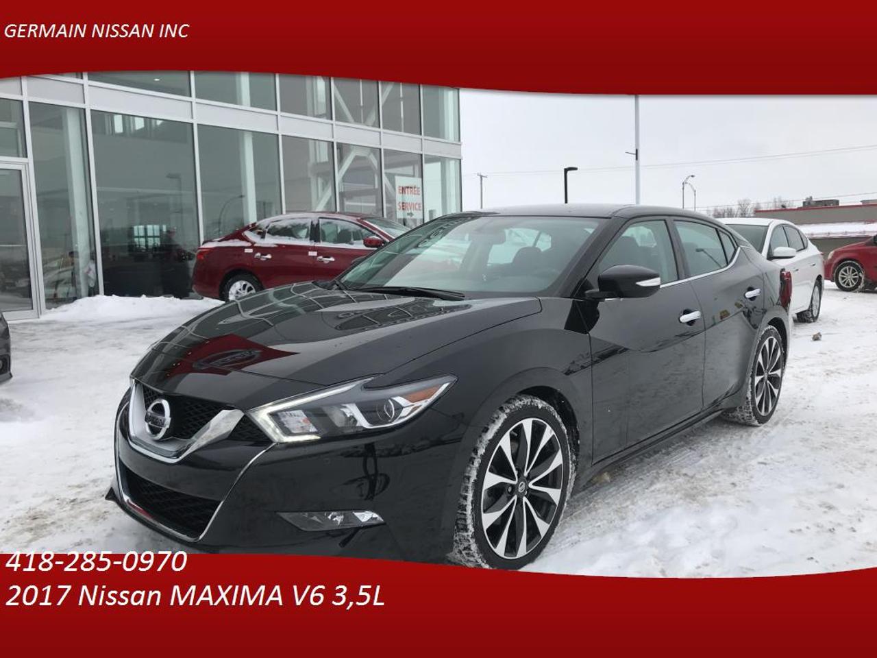 <a href=https://www.germainnissan.ca/occasion/Nissan-Maxima-2017.html>https://www.germainnissan.ca/occasion/Nissan-Maxima-2017.html</a>

VÉHICULE TRÈS BIEN ÉQUIPÉ GPS-CRUISE-SYSTEME BOOST-


Allocation incroyable pour votre échange

Ayez un véhicule qui vous rende fier.

Finacement facile,livraison rapide.

Germain Nissan, concessionnaire automobile neuf et usagé dans Portneuf, à seulement 20 minutes de Québec et 45 minutes de Trois-Rivières. Voisin du Prix du Gros Donnacona Chrysler Fiat et du Canadian Tire!

 Nous sommes ouvert le samedi de 9h à 15h.