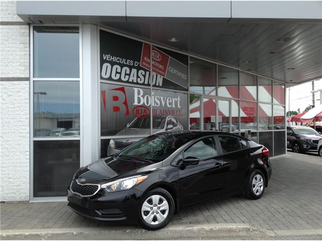<a href=https://www.autoaubaine.com/Kia-Forte-c6855249.html>https://www.autoaubaine.com/Kia-Forte-c6855249.html</a>

KIA FORTE LX 2016        TRANSMISSION AUTOMATIQUE         GROUPE ÉLECTRIQUE COMPLET         CLIMATISEUR         VOITURE COMME NEUVE        450-430-2223        Boisvert Kia Blainville situé au 416 boul Curé Labelle, Blainville. Bien implanté dans la communauté, facile daxes par les 2 grande autoroute, soie la 640 ou lautoroute 15. Que vous soyer de Montréal ou bien de Laval, un trajet de 10 a 15 minutes vous sufira pour vivre une expérience dachat unique.    Boisvert Kia a reçu la prestigieuse distinction « Concessionnaire Platine « ce qui vous donne plusieurs avantage, comme la possibilité de vous procurer la voiture Soul EV complètement électrique.    Sur place, tout vous semblera très facile et rapide. Une possibilité de financement à partir de 0.9% ainsi que du financement facile de 2e et 3e chance au crédit. Avec son département de voiture doccasion et son programme Certifié Kia Canada, tout est mis à votre disposition.    Un rapport dinspection en 135 points, un rapport Carproof, liste des réparations de reconditionnement complète, ainsi quune remise en état : Lavage, esthétique complet. Sur place votre voiture déchange seras évaluée au meilleur prix du marché !!!    Venez vivre une expérience dachat 5 Etoiles chez Boisvert Kia à Blainville.        Boisvert Kia Blainville is located at 416 Curé Labelle Blvd, Blainville. Well implanted in the community, with an easy driving access directly from the 2 major highways 15 (exit no. 25) and the 640. If, you are located either from Montreal or Laval, a short trip of 10 or 15 minutes is being just a-way for living a unique buying experience. Boisvert Kia, winning award of the prestigious distinction of ``platinum dealership`` is offering many advantages as the possibility of getting the unique Soul EV electric car. In house, everything will seem very fast and easy for you. One possibility of financing from 0.9 % as well as the easy financing of 2nd and 3rd chance on the credit. With his department of second-hand car and its Certified Kia program, everything is provided to your disposal. A 135-point inspection report, a Carproof report including a complete list of repairs, as well as a restoration: Complete esthetic wash. On the spot, your car exchange will be evaluated at the best prices of the market!    Come and live a 5 stars buying experience!