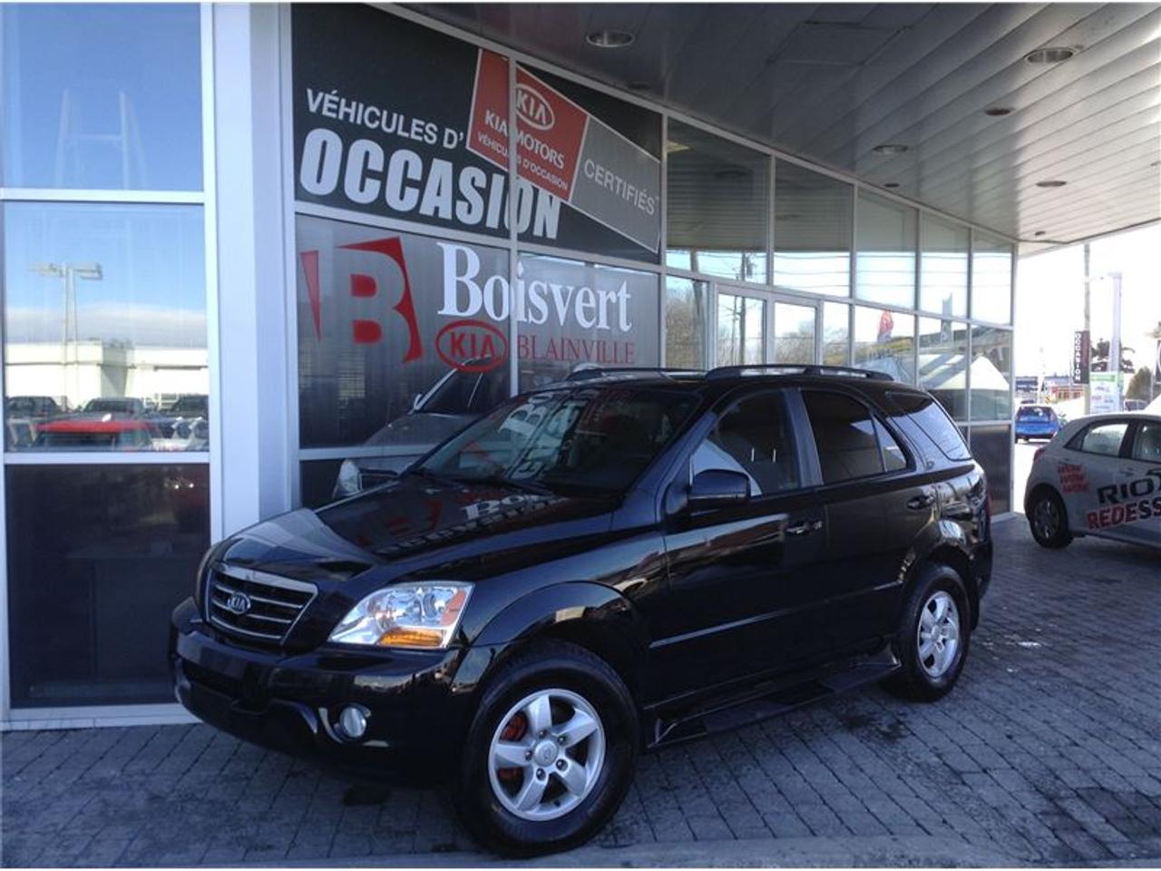 <a href=https://www.autoaubaine.com/Kia-Sorento-c7022405.html>https://www.autoaubaine.com/Kia-Sorento-c7022405.html</a>

KIA SORENTO LX 4X4 2008    ATTACHE DE REMORQUE AVEC DÉMARREUR A DISTANCE     VIENS AVEC MAG ET PNEU ÉTÉ PRESQUE NEUF    ENSEMBLE DE ROUE ET PNEU HIVER INCLUS     GROUPE ÉLECTRIQUE     FAITE VITE VAUT LE DÉPLACEMENT     Boisvert Kia Blainville situé au 416 boul Curé Labelle, Blainville. Bien implanté dans la communauté, facile daxes par les 2 grande autoroute, soie la 640 ou lautoroute 15. Que vous soyer de Montréal ou bien de Laval, un trajet de 10 a 15 minutes vous sufira pour vivre une expérience dachat unique.  Boisvert Kia a reçu la prestigieuse distinction « Concessionnaire Platine « ce qui vous donne plusieurs avantage, comme la possibilité de vous procurer la voiture Soul EV complètement électrique.  Sur place, tout vous semblera très facile et rapide. Une possibilité de financement à partir de 0.9% ainsi que du financement facile de 2e et 3e chance au crédit. Avec son département de voiture doccasion et son programme Certifié Kia Canada, tout est mis à votre disposition.  Un rapport dinspection en 135 points, un rapport Carproof, liste des réparations de reconditionnement complète, ainsi quune remise en état : Lavage, esthétique complet. Sur place votre voiture déchange seras évaluée au meilleur prix du marché !!!  Venez vivre une expérience dachat 5 Etoiles chez Boisvert Kia à Blainville.    Boisvert Kia Blainville is located at 416 Curé Labelle Blvd, Blainville. Well implanted in the community, with an easy driving access directly from the 2 major highways 15 (exit no. 25) and the 640. If, you are located either from Montreal or Laval, a short trip of 10 or 15 minutes is being just a-way for living a unique buying experience. Boisvert Kia, winning award of the prestigious distinction of ``platinum dealership`` is offering many advantages as the possibility of getting the unique Soul EV electric car. In house, everything will seem very fast and easy for you. One possibility of financing from 0.9 % as well as the easy financing of 2nd and 3rd chance on the credit. With his department of second-hand car and its Certified Kia program, everything is provided to your disposal. A 135-point inspection report, a Carproof report including a complete list of repairs, as well as a restoration: Complete esthetic wash. On the spot, your car exchange will be evaluated at the best prices of the market!  Come and live a 5 stars buying experience!