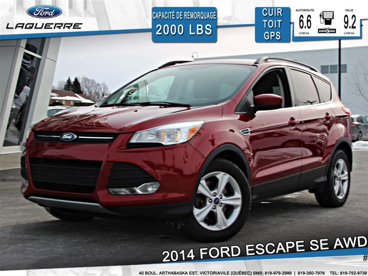 Used 2014 Ford Escape SE AWD CUIR TOIT for sale in Victoriaville, QC