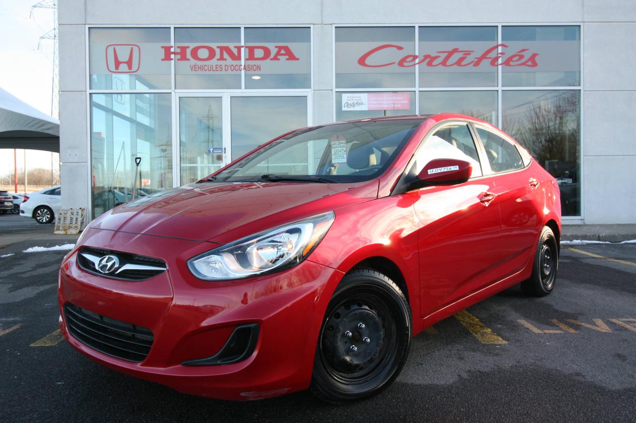 <a href=https://www.hondasoreltracy.com/occasion/Hyundai-Accent-2014.html>https://www.hondasoreltracy.com/occasion/Hyundai-Accent-2014.html</a>

EN ACHAT POUR SEULEMENT 40.54$ PAR SEMAINE SUR 72 MOIS. 0$ COMPTANT, TAXES ET INTÉRÊTS INCLUS !! 

ACCENT GL, FULL GARANTIE DU FABRICANT JUSQUÀ 100 000 KILOMÈTRES, SIÈGES CHAUFFANTS, BLUETOOTH, CRUISE CONTROL, FULL, TRÈS ÉCONOMIQUE, PNEUS HIVER TOYO NEUF, A1 !!

NOS VOITURES NONT JAMAIS ÉTÉ ACCIDENTÉES ET SONT TOUTES REMISES À NEUF AVEC DES PIÈCES DORIGINE HONDA. NOUS ACHETONS TOUS VOS ÉCHANGES AU MEILLEUR PRIX. 1ERE, 2E ET 3E CHANCE AU CRÉDIT. AUCUN CAS REFUSÉ !! VENEZ VOIR NOS OFFRES COMPÉTITIVES ET COMPARER NOTRE VASTE CHOIX DINVENTAIRE AVANT DE FAIRE lACQUISITION DE VOTRE PROCHAIN VÉHICULE. LE MEILLEUR SERVICE AU MEILLEUR PRIX !!

POUR PRENDRE RENDEZ-VOUS OU FAIRE UN ESSAI ROUTIER, CONTACTEZ DIRECTEMENT LE DIRECTEUR DES VÉHICULES DOCCASION EN TOUT TEMPS AU NUMÉRO SANS FRAIS 1-844-297-4478 OU PAR MESSAGERIE TEXTE AU 819-461-0967. LIVRAISON PARTOUT AU CANADA, NOUS REPRENONS VOTRE BAIL DE LOCATION, NOUS REMBOURSONS VOTRE PRÊT AUTO. VENEZ NOUS METTRE AU DÉFI !!