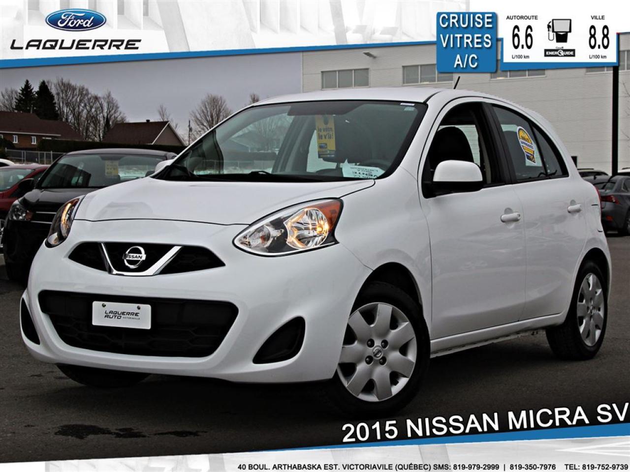 Used 2015 Nissan Micra Sv Camera Bluetooth for sale in Victoriaville, QC