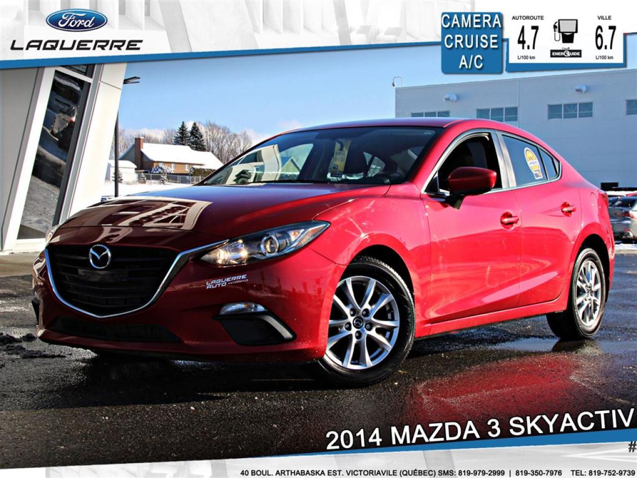 Used 2014 Mazda 3 Gs Skyactiv Camera for sale in Victoriaville, QC
