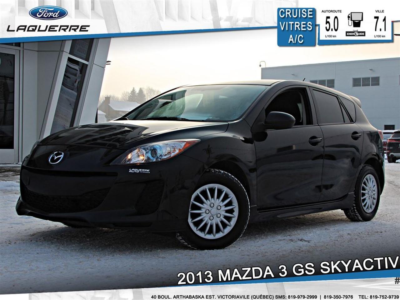 <a href=https://www.laquerreford.com/occasion/Mazda-3-2013.html>https://www.laquerreford.com/occasion/Mazda-3-2013.html</a>

# : 12  - BIEN ÉQUIPÉ !!  - PNBV : 1810  - TAILLE DORIGINE DES PNEUS : 205/55 R16  - MOTEUR DE 2.0L    - VITRES ÉLECTRIQUES  - MIROIRS ÉLECTRIQUES  - PHARES AUTOMATIQUES  - COMMANDES AU VOLANT  - COMMANDES VOCALES  - CONNECTIVITÉ BLUETOOTH  - RÉGULATEUR DE VITESSE  - SYSTÈME ANTIPATINAGE  - CLIMATISATION  - SIÈGES CHAUFFANTS  - TOIT OUVRANT  - RADIO CD / SATELLITE  - PRISE USB / AUXILIAIRE / 12 VOLTS    **** LAQUERRE AUTO, LE PLUS GROS INVENTAIRE DE VÉHICULES DOCCASION DES BOIS-FRANCS *** 1ÈRE, 2IÈME ET 3IÈME CHANCE AU CRÉDIT **** TAUX DINTÉRÊT À PARTIR DE 3.99% **** LIVRAISON LE JOUR MÊME **** NOUS LIVRONS PARTOUT AU QUEBEC **** CONTACTEZ NOUS PAR TÉLÉPHONE : 1-866-928-7165 OU PAR TEXTO 1-819-350-7976 / 1-819-266-8084 ****