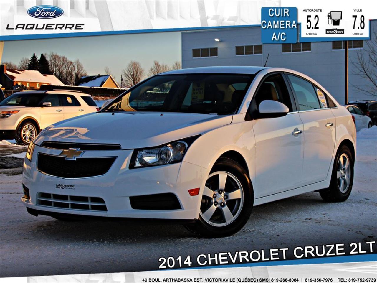 Used 2014 Chevrolet Cruze 2lt Cuir Camera for sale in Victoriaville, QC
