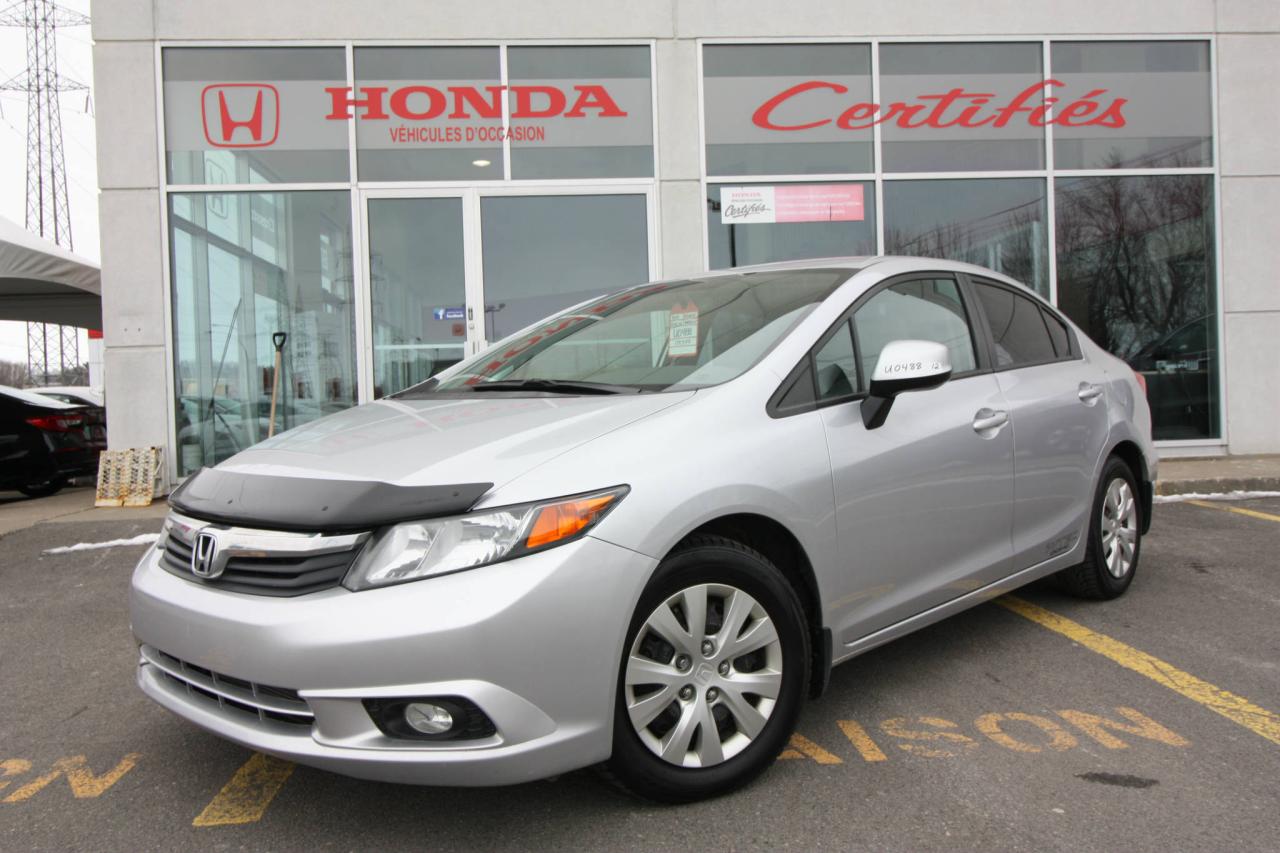 Used 2012 Honda Civic LX + AUCUN ACCIDENT + 1 PROPRIO for sale in Sorel-Tracy, QC