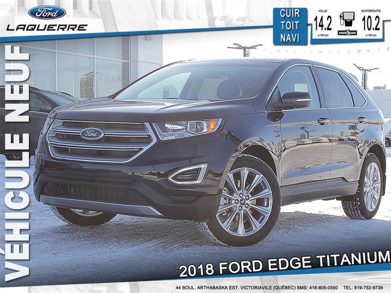 Used 2018 Ford Edge Titanium Cuir Toit for sale in Victoriaville, QC