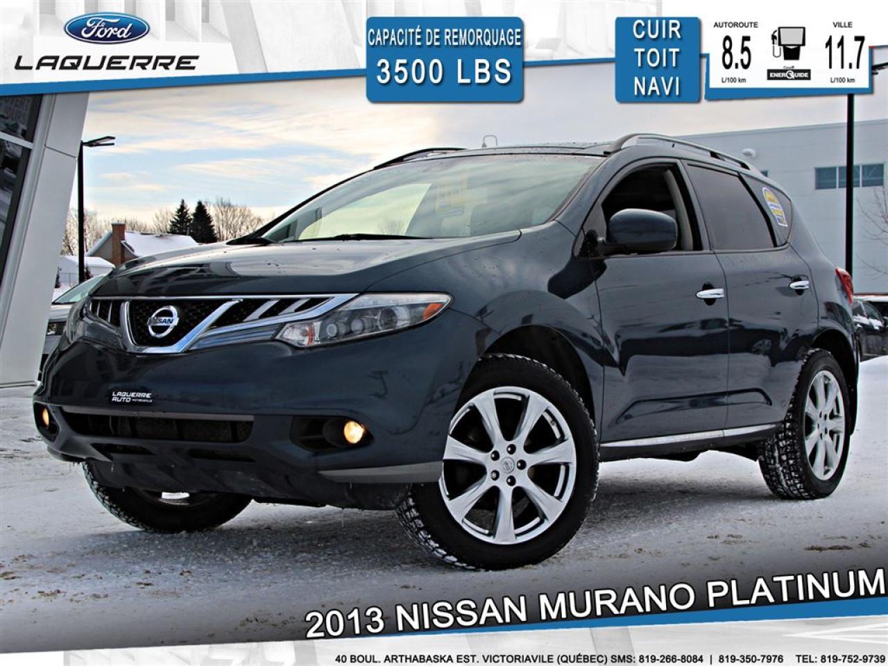 Used 2013 Nissan Murano Platinum Awd Cuir for sale in Victoriaville, QC