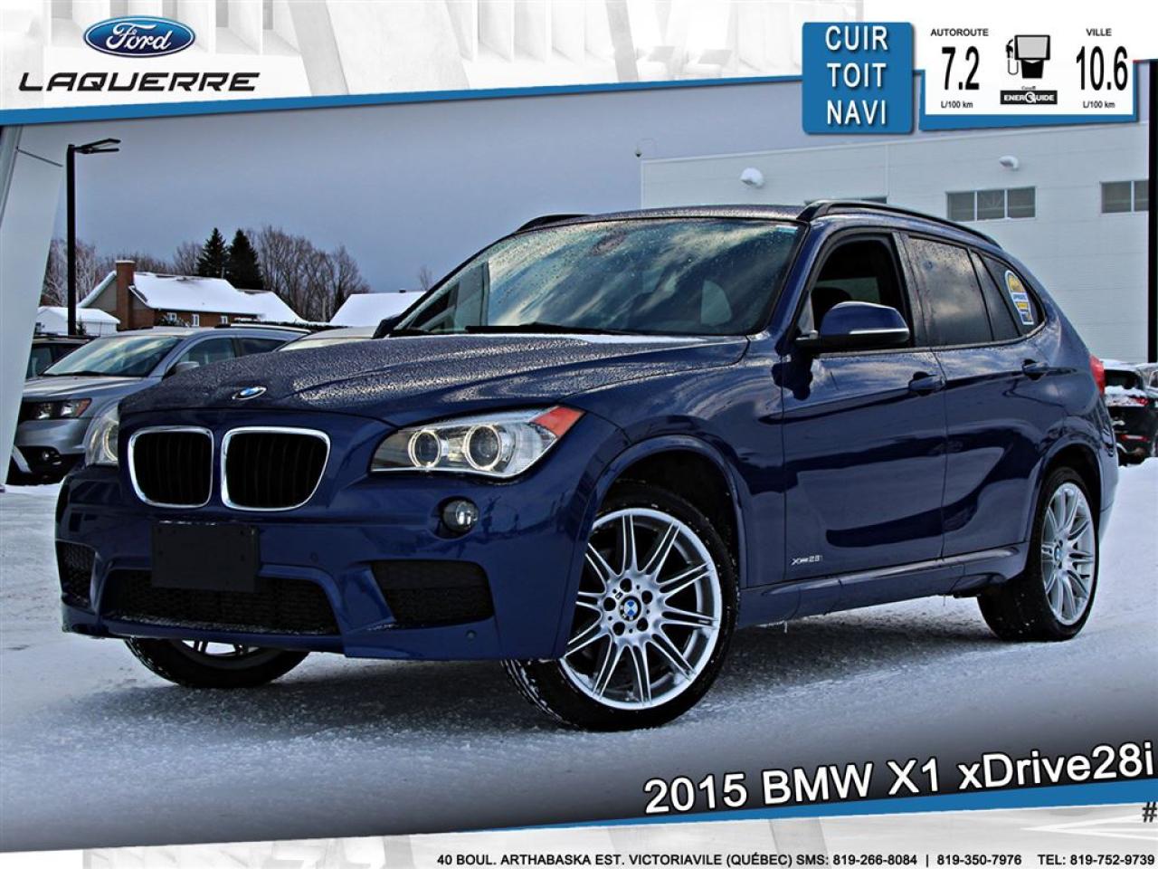 Used 2015 BMW X1 Xdrive28i M Pkg Toit for sale in Victoriaville, QC