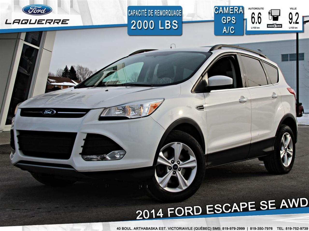 Used 2014 Ford Escape SE AWD GPS CAMÉRA for sale in Victoriaville, QC